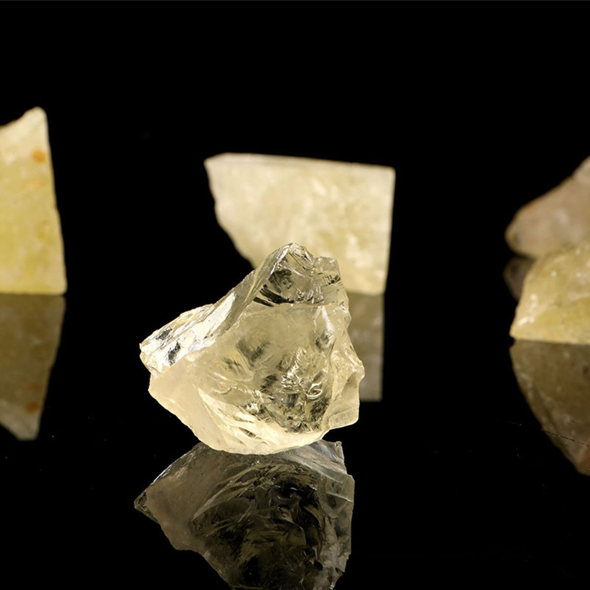 Citrine Raw Crystals Healing Crystals Natural Rough Stones 1.2-2" for Tumbling, Fountain Rocks, Yoga, Meditation, Polishin, Gift 12