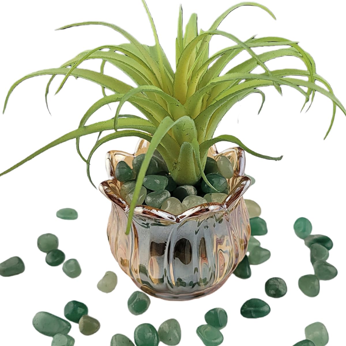 1,000 Carats Green Aventurine Handpicked Tumbled Stones Crystals Chips 0.2''-0.5'' Bulk Pocket Stones for Healing, Reiki, Meditation, Witchcraft and Home Decorations (Green Aventurine)