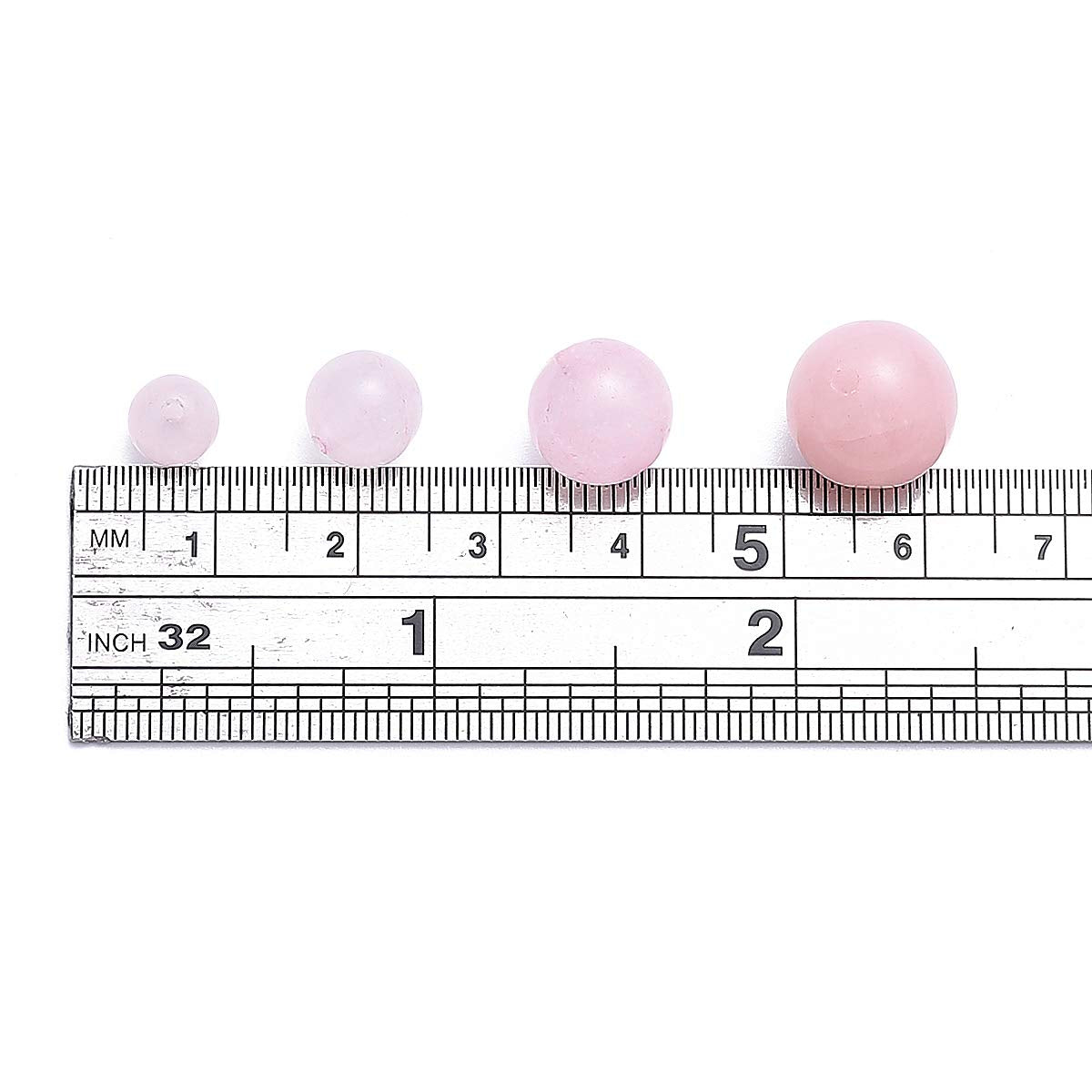 BEADIA Natural Rose Quartz Crystal Stone Round Loose Semi Gemstone Beads for Jewelry Making 10MM 38PCS