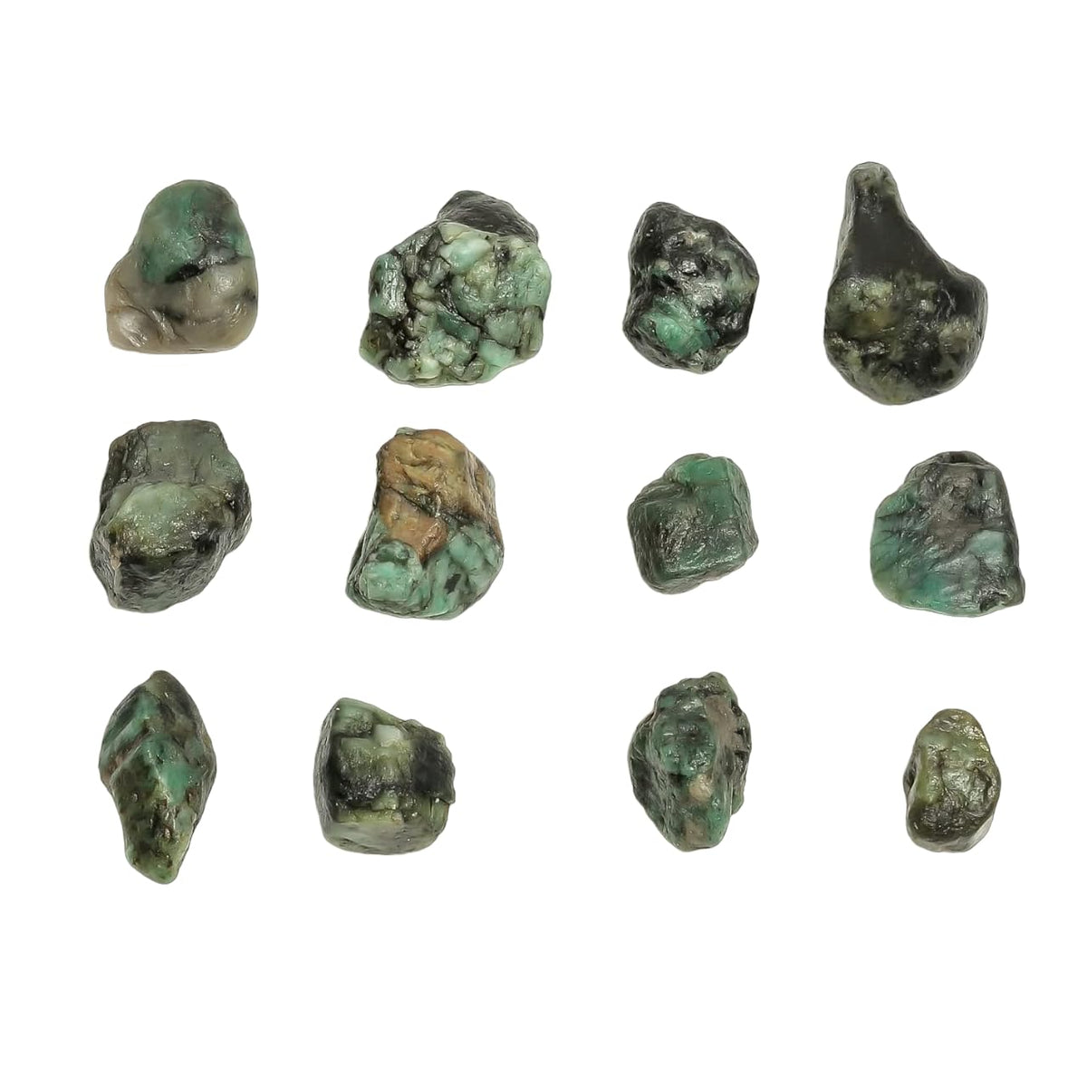 GEMKORA 100 carats Raw Green Emerald Stone Lot, Rough Gemstone, Natural Crystals, Chakra Crystals, Healing Stones, Wholesale Pack, Jewelry Making Supply, Supply, (2 to 3pcs)