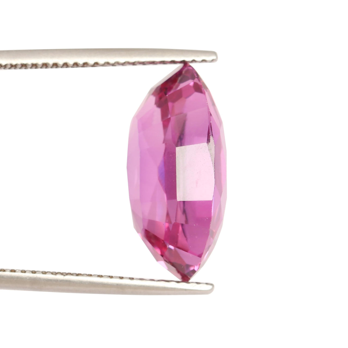 REAL-GEMS Natural 15.55 Carat Pink Kunzite Oval Cut Translucent Certified Loose Gemstone for Jewelry Making