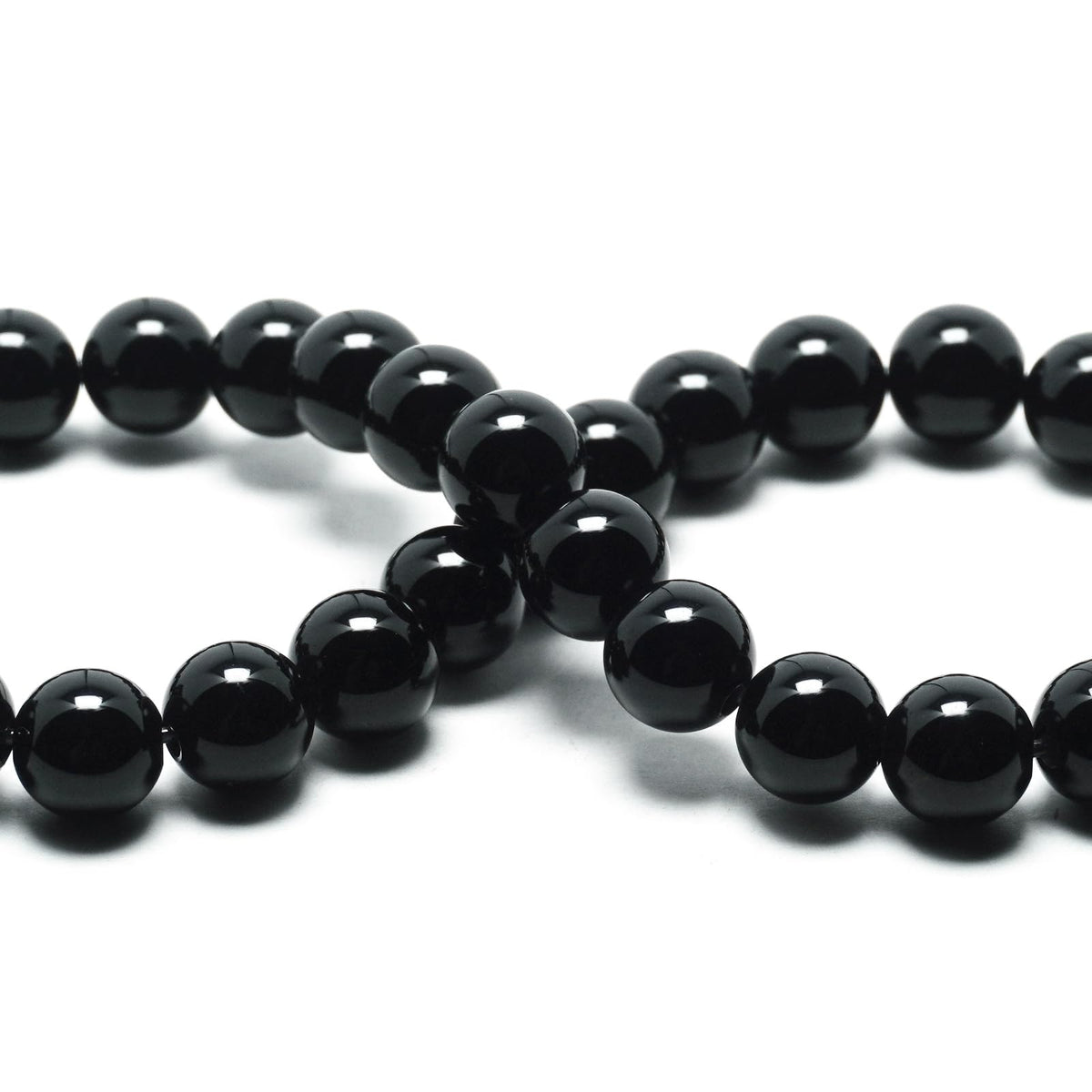 DIQIO Natural Black Agate Beads for Jewelry Making - Gemstone Crystal Beads Stone Beads for Bracelets, 6mm Black Noyx Round Loose Beads(58-60pcs, 6mm, Black Agate)