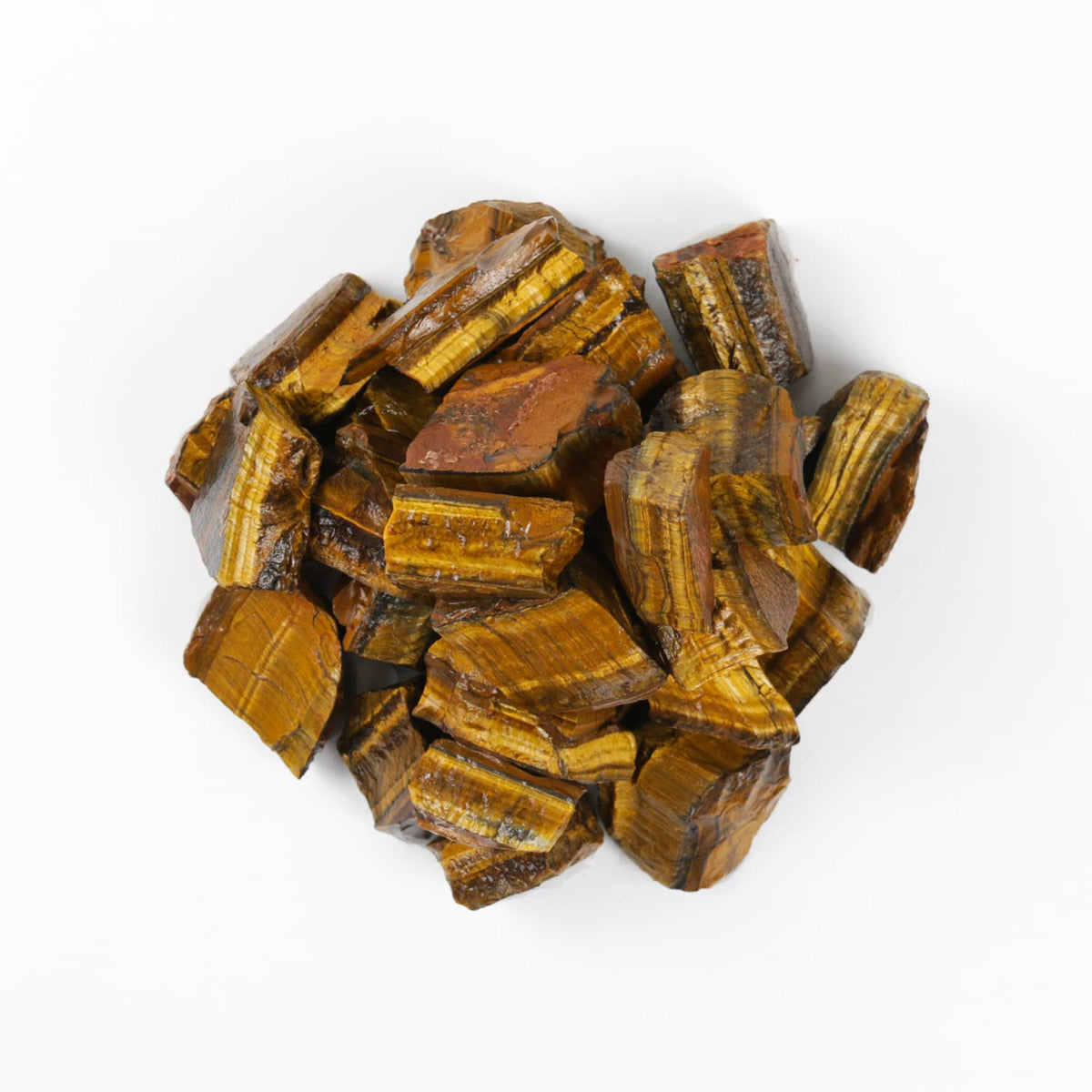 Nvzi Raw Tiger Eye Stone, Crystals and Healing Stones, Bulk Crystals, Rocks for Tumbling, Raw Crystals Bulk, Amathesis Crystal, Calcite Crystal for Decoration, Wicca, Reiki, Chakra and Energy(1LB)