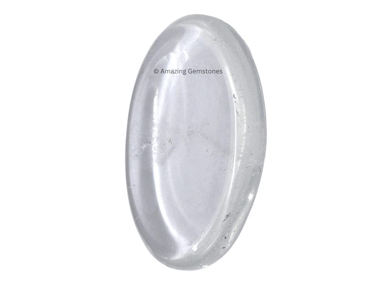 Amazing Gemstone Clear Quartz Crystal Worry Stone Crystals and Healing Stones - Worry Stones for Stress Relief Gift - Piedra Crystal Fidget for Meditation - Unique Stocking Stuffers and Birthday Gift