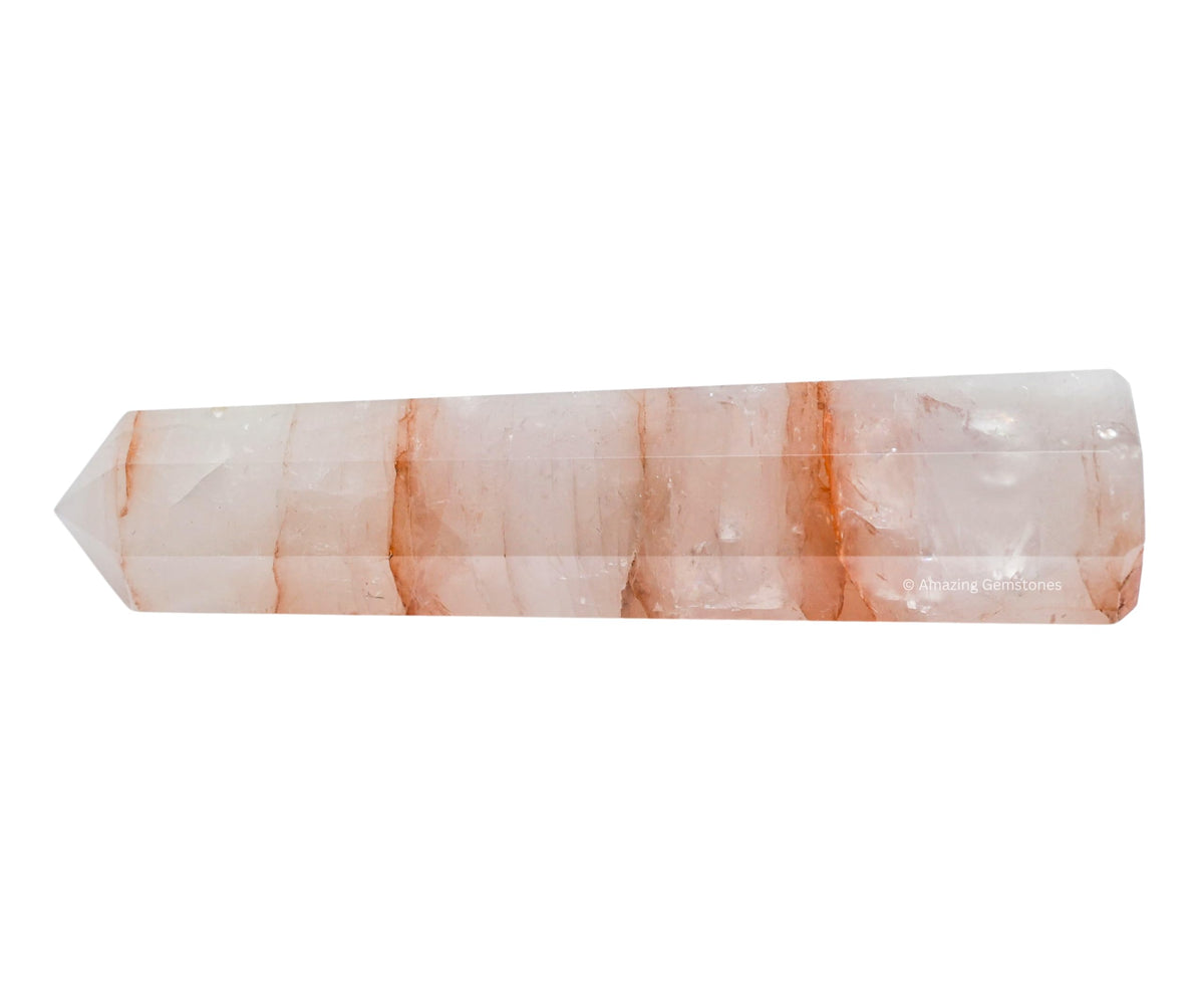 Amazing Gemstone Red Hematoid Quartz Crystal Towers - Natural Healing Crystal Point Obelisk for Reiki Healing and Crystal Grid (3" to 4" INCH)