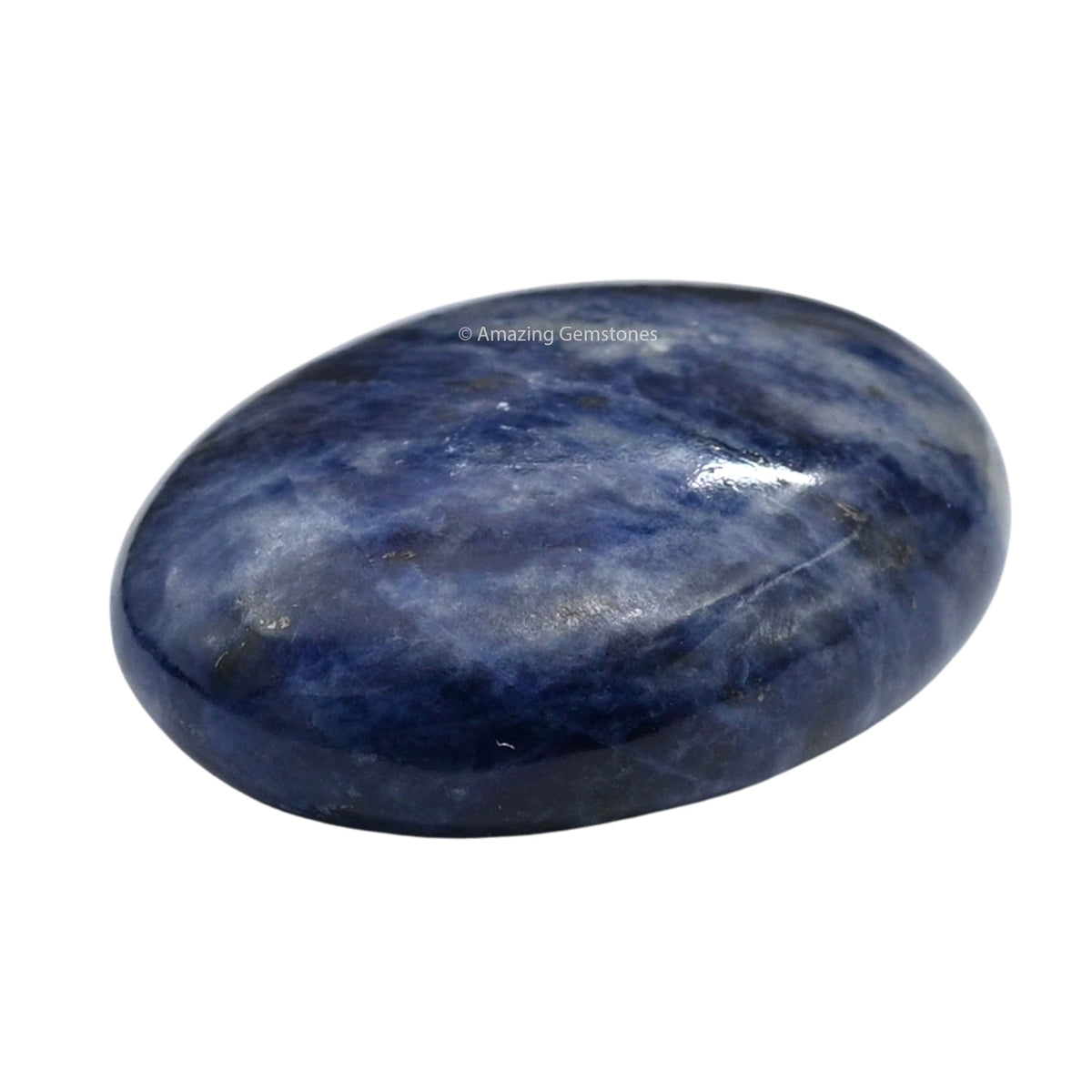 Amazing Gemstone Sodalite Crystals and Healing Stones - Large Palm Stone Crystals Piedra - Crystal for Good Luck, Balanced Positive Energy, Meditation - Unique Stocking Stuffers Gifts for Women, Men