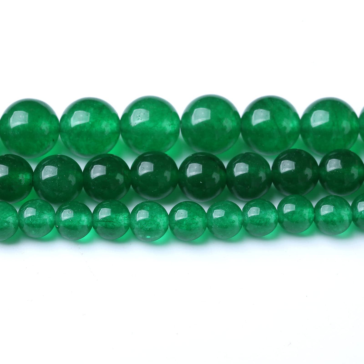32PCS 12MM Green Jade Stone Beads Energy Healing Beads for DIY Jewelry Bracelet Necklace Making for Jewelry Making 15Inch