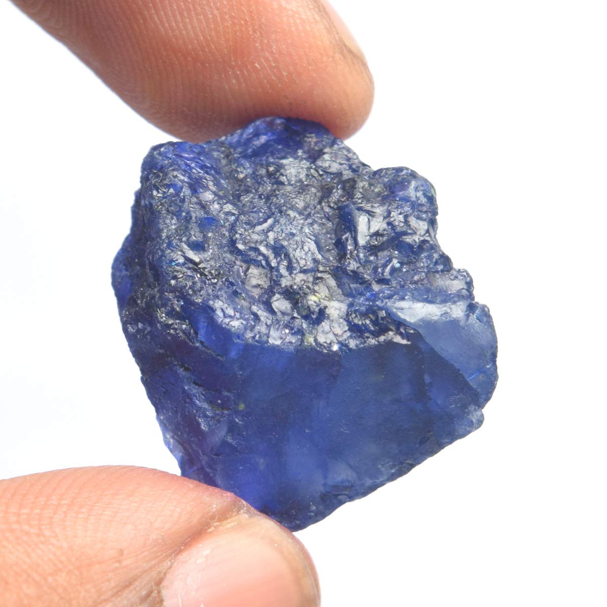 GEMHUB Natural Sapphire Crystal Healing Gem 40.00 Carat Certified Rough Blue Sapphire Gemstone