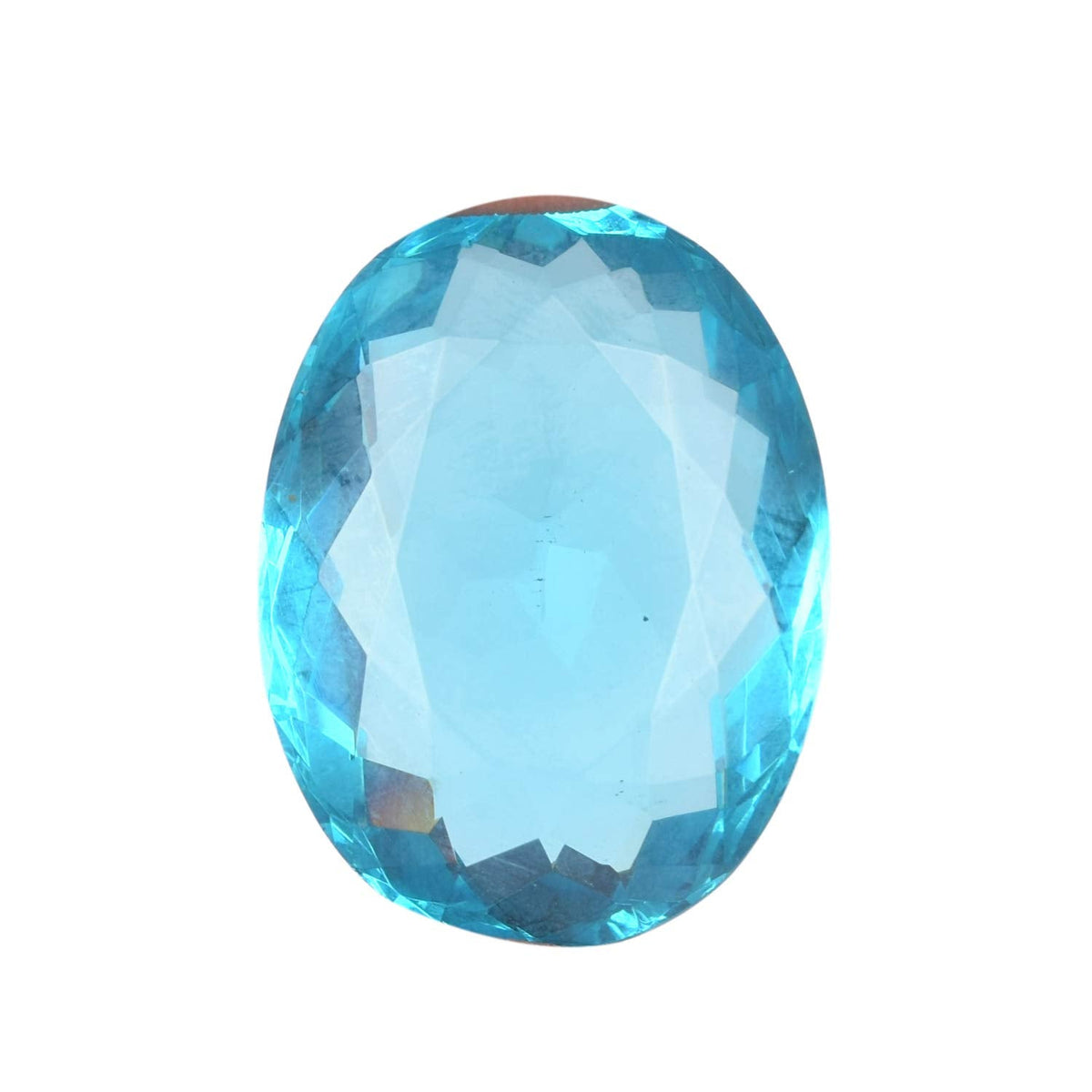 GEMHUB Loose Gemstones Beads for Jewelry Making 90.50CT Swiss Blue Topaz Oval Shaped Beads for Bracelets