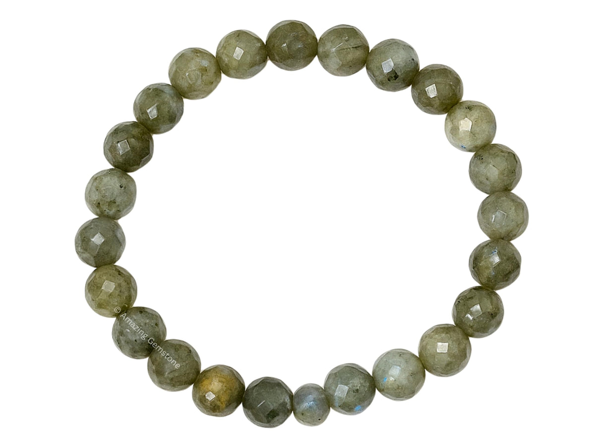Amazing Gemstone Labradorite Bracelet for Women - Chakra Mens Bracelet Protection Crystals and Healing Stones - Blessing Bracelet Spiritual Meditation Gift Christmas Stocking Stuffers