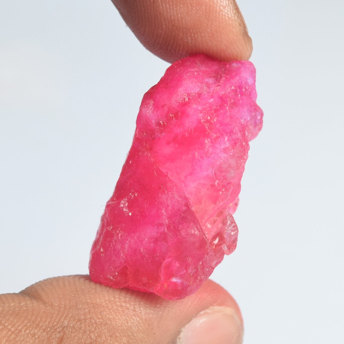 GEMHUB African Raw Rough Ruby 44.50 Ct. Certified Healing Crystal Natural African Red Rubystone DR-799