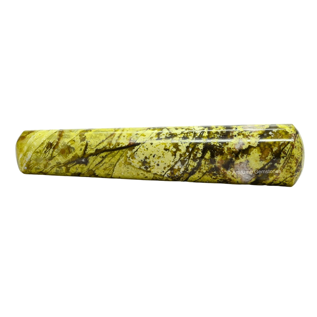 Amazing Gemstone Green Opal Crystal Wand Massage Stick - Pelvic Wand Gua Sha for Adults - Crystals and Healing Stones Massage Wands for Adults Gifts (Smooth)
