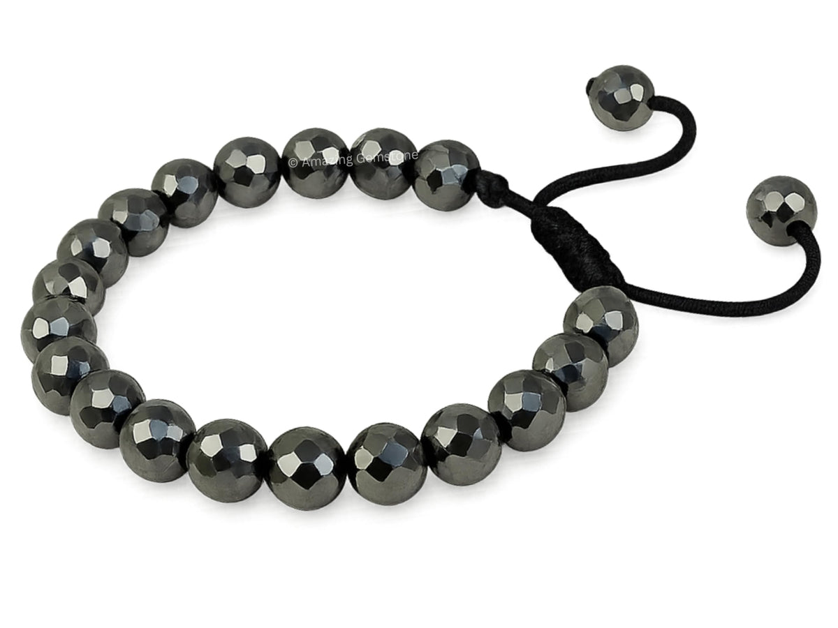 Amazing Gemstone Hematite Bracelet for Women - Chakra Mens Bracelet Protection Crystals and Healing Stones - Blessing Bracelet Spiritual Meditation Gift Christmas Stocking