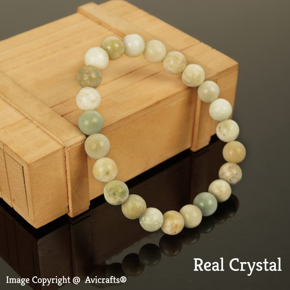 Avicrafts Amazonite Bracelets, Balance, Unisex, Yoga Chakra, Gemstone, Amazonite Jewelry Genuine natural stone, semi precious stone bracelet Gift