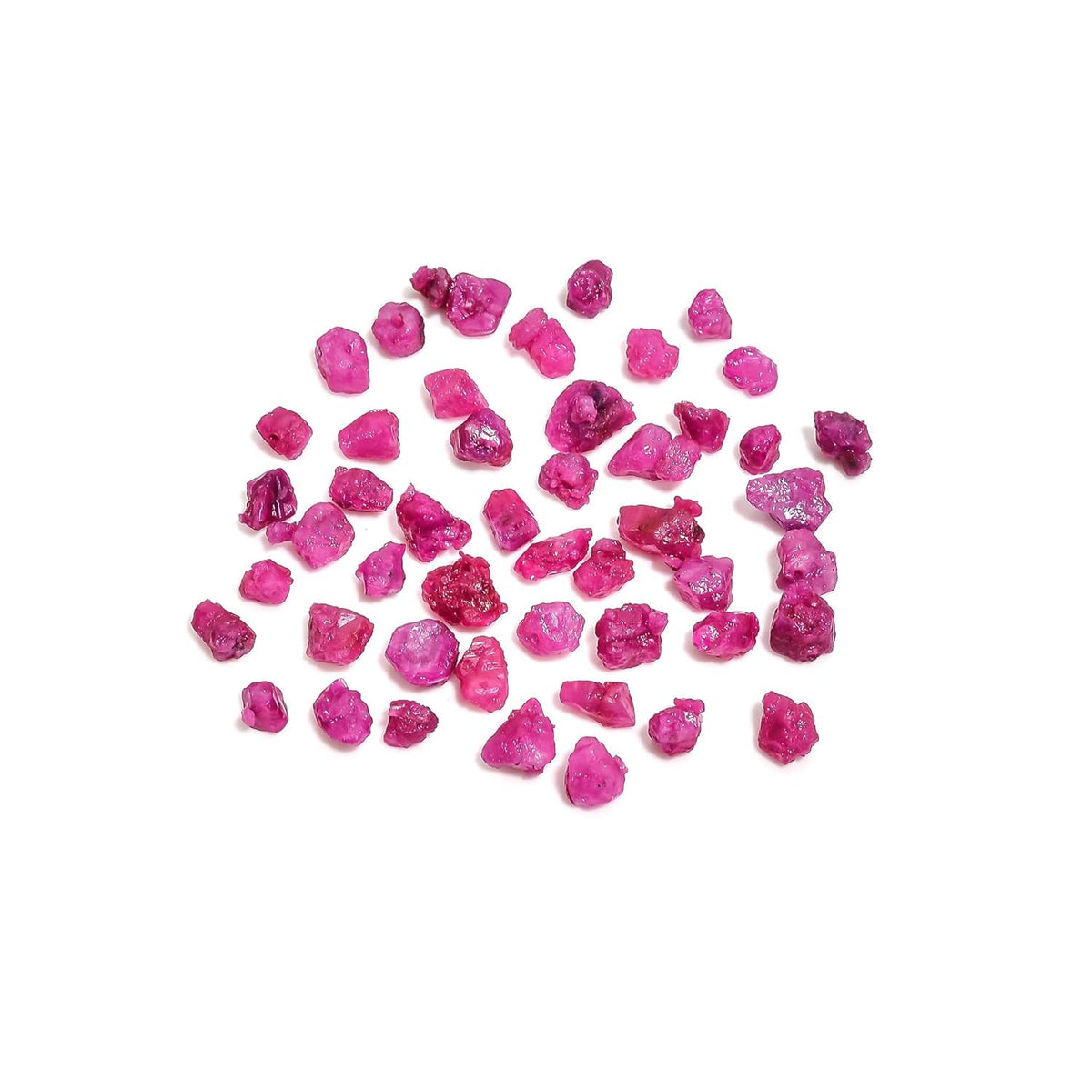 GEMKORA 100 carats Raw Ruby Rough Gemstone, Natural Crystals, Healing Stones, Wholesale Lot, Jewelry Making Supply, Stone, Strength Stone, 7 to 10mm