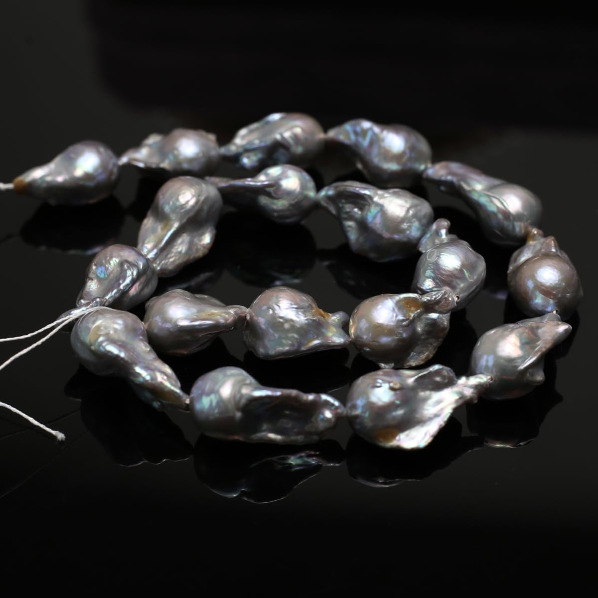 QSLLER Baroque Pearl Beads Irregular Natural Freshwater Cultured Pearl Beads for Jewelry Making Neckalce Craft DIY