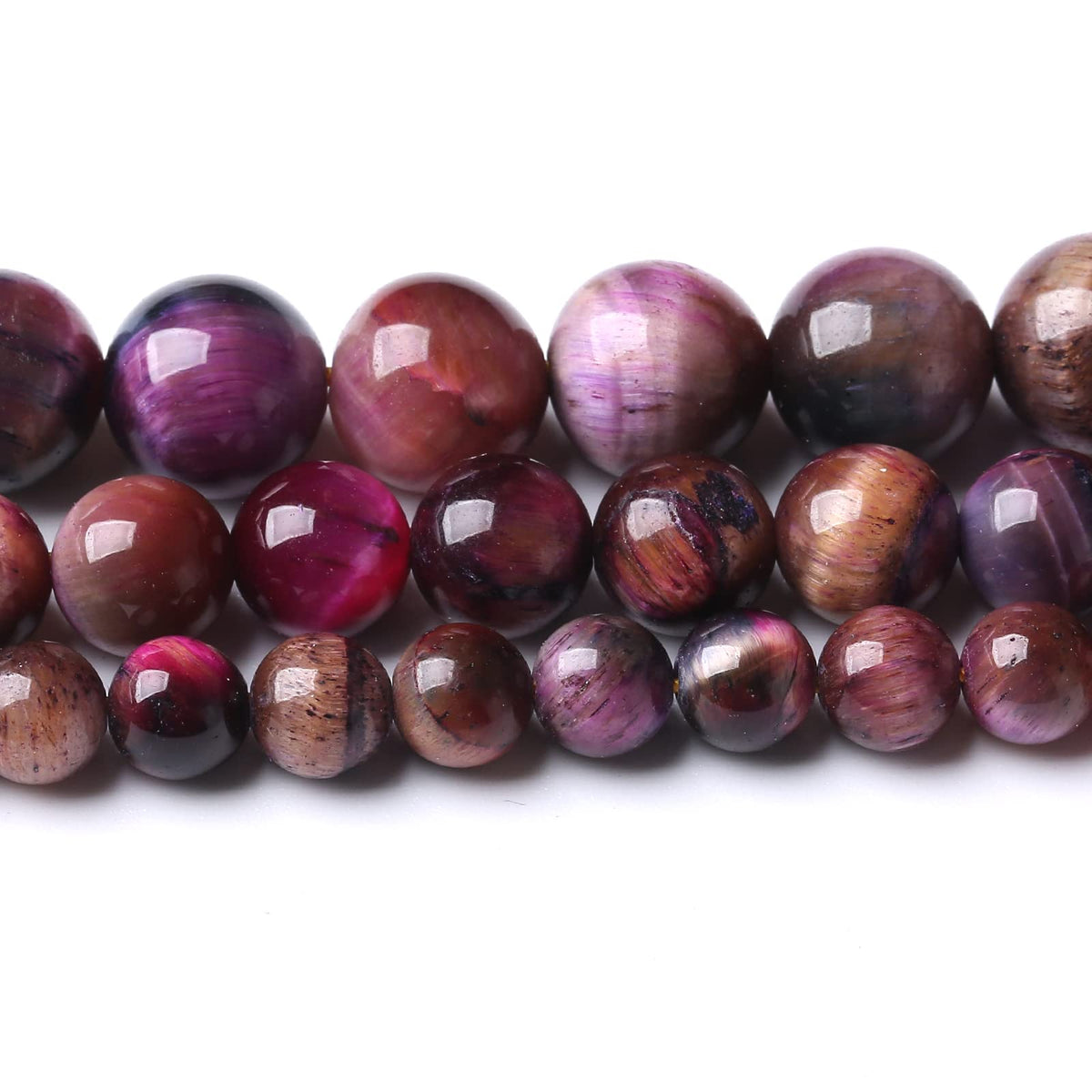 32PCS 12MM AAA Galaxy Tiger Eye Stone Beads Natural Gemstone Bead Crystal Healing Energy Jewelry Making DIY 15 inches
