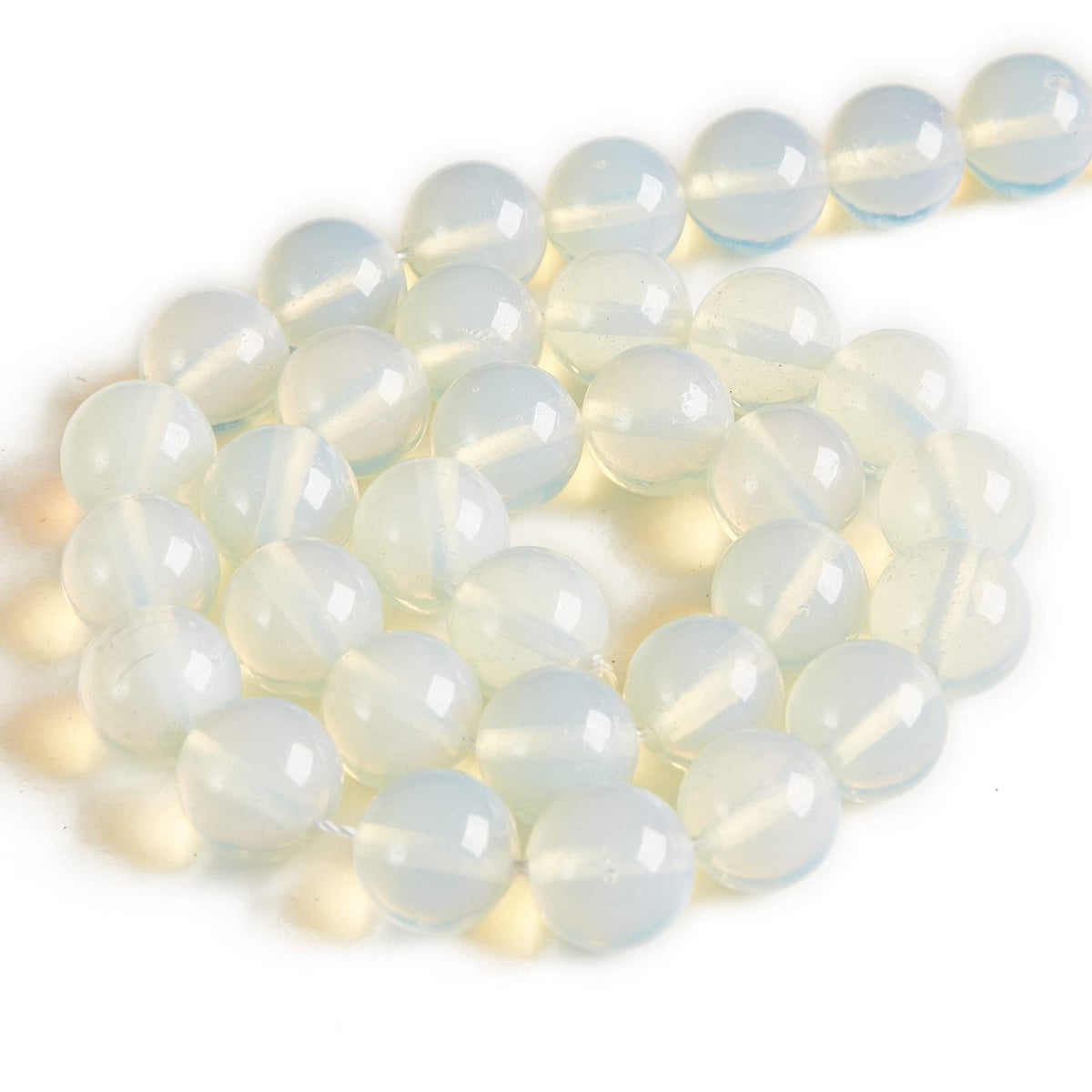 60pcs 6mm Opal Beads Natural Gemstone Beads Round Loose Beads for Jewelry Making