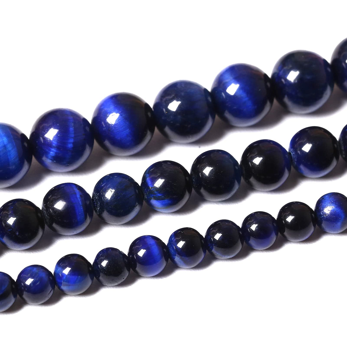 32PCS 12MM AAA Blue Tiger Eye Stone Beads Natural Gemstone Bead Crystal Healing Energy Jewelry Making DIY 15 inches (Blue Tiger Eye, 12MM)