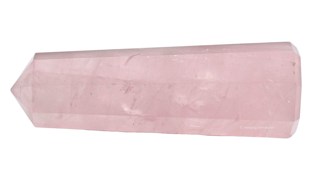 Amazing Gemstone Star Rose Quartz Crystal Towers - Natural Healing Crystal Point Obelisk for Reiki Healing and Crystal Grid (3" to 4" INCH)