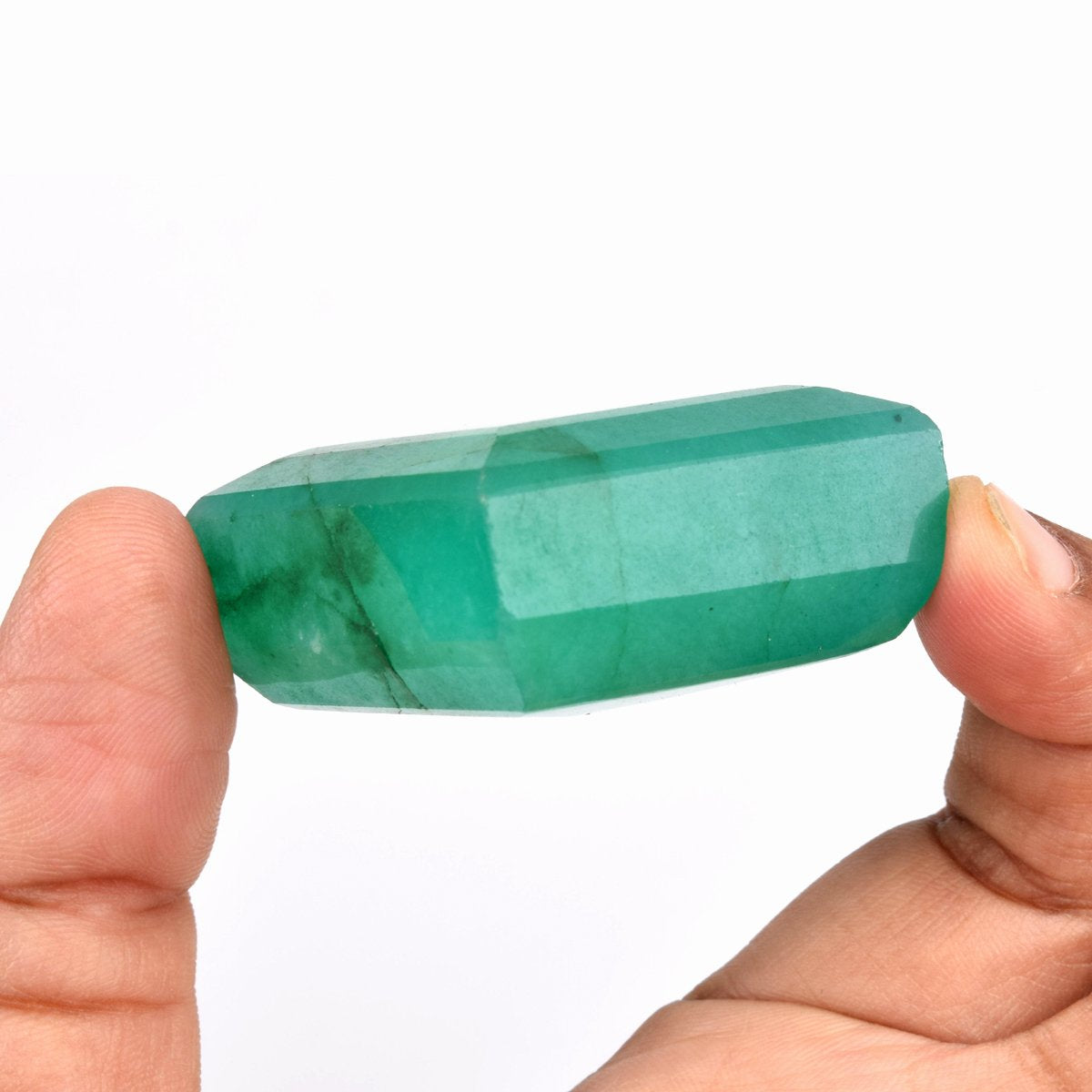 GEMHUB Green Emerald 300.50 Carats. Colombian Fine Emerald Cut Loose Gemstones For Jewelry Making