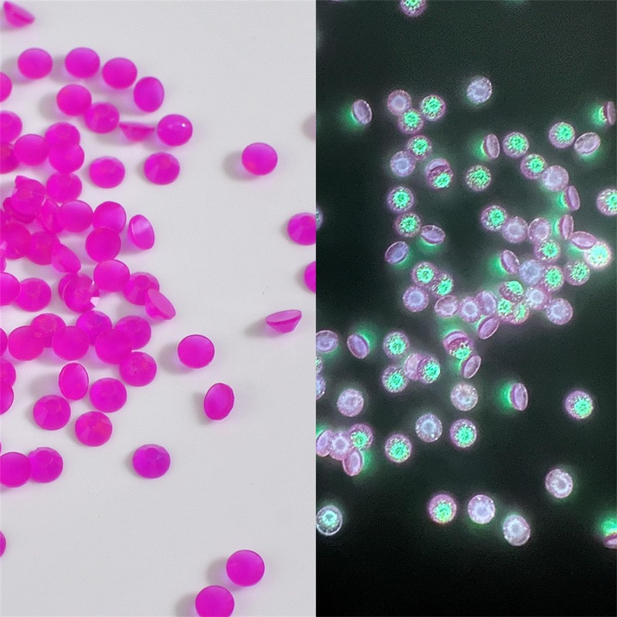 54000PCS Glow Diamond Luminous Beads at Night for Diamond Painting, 27 Colors Round Drills Rhinestones for Crafts, Bead Art or Nails Art, 2.8MM