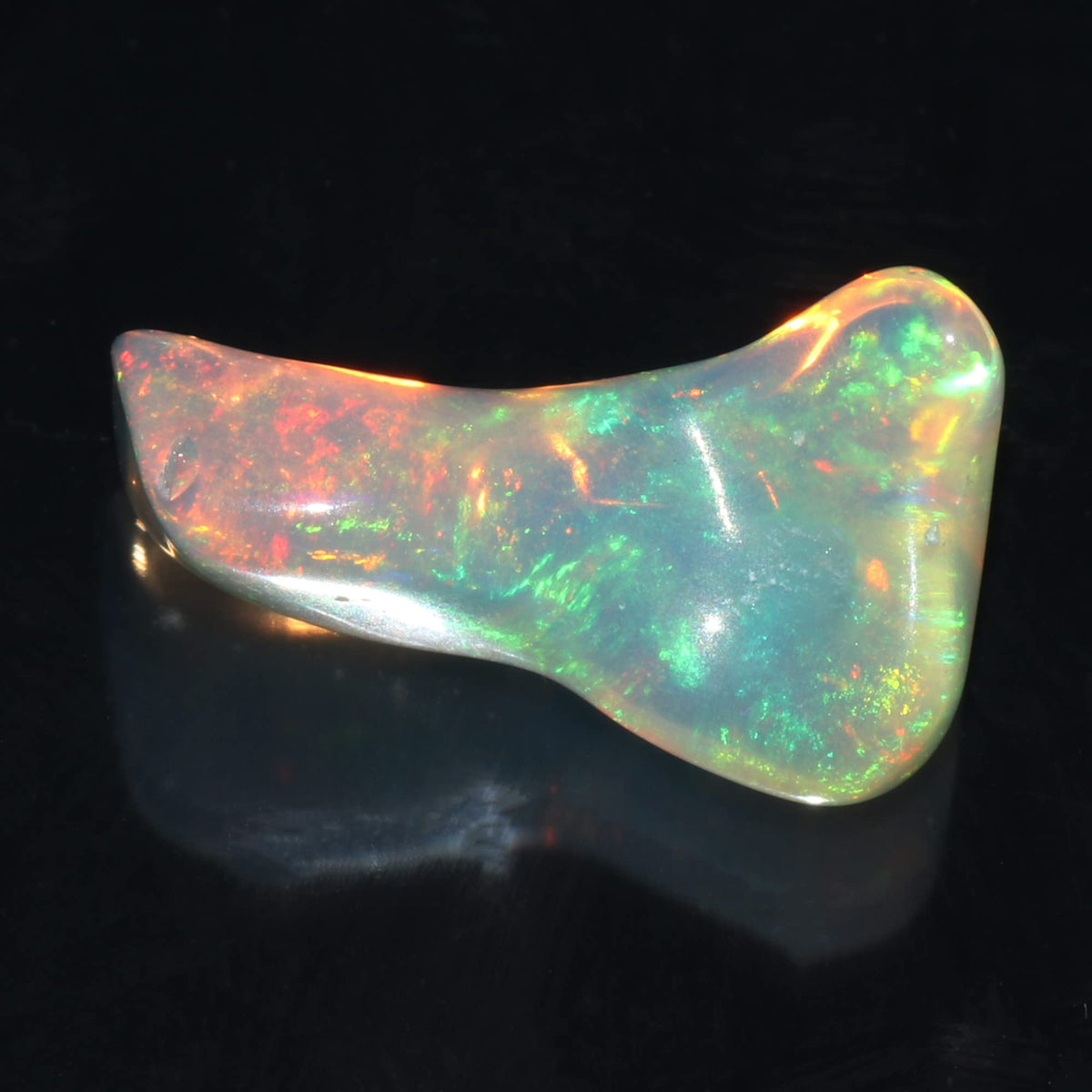 GEMHUB Natural Ethiopian Welo Opal Rough Stone, Raw Crystal, October Birthstone, Handpicked Stone, Jewelry Making Gemstone, Ultra Fire Opal, Size-13X8X4 mm