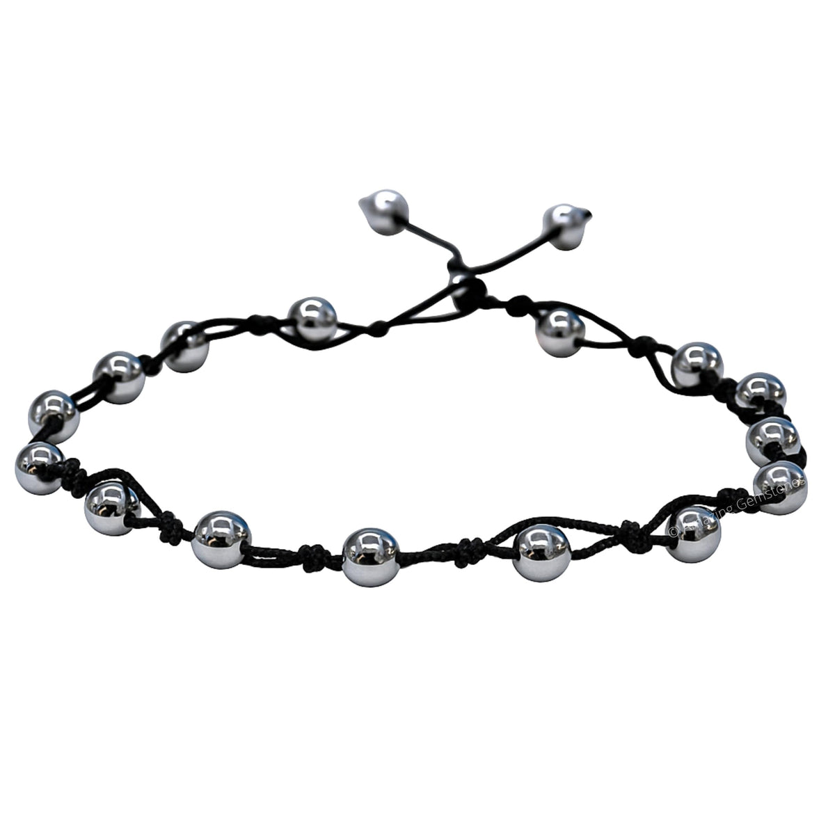 Amazing Gemstone Silver Hematite Anklet Ankle Bracelets for Women - Waterproof Beaded Healing Crystal Anklets, Plus Size Chakra Gemstone Bead Anklet (Stretchy Adjustable - Hand Knotted)