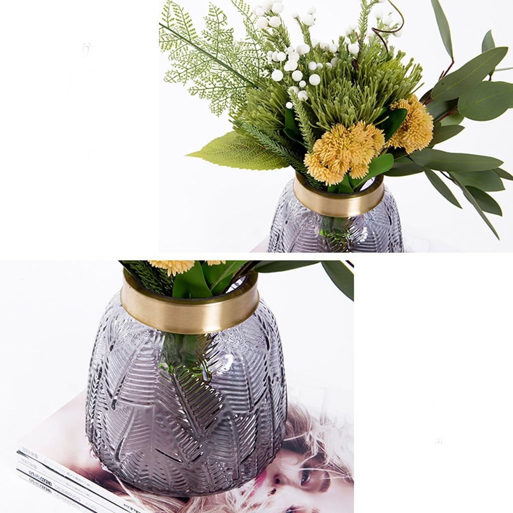 Simulation Floral Set Decoration Modern Light Luxury Hotel Negotiation Table Office Dining TV Cabinet Interior Fake Plants(A)