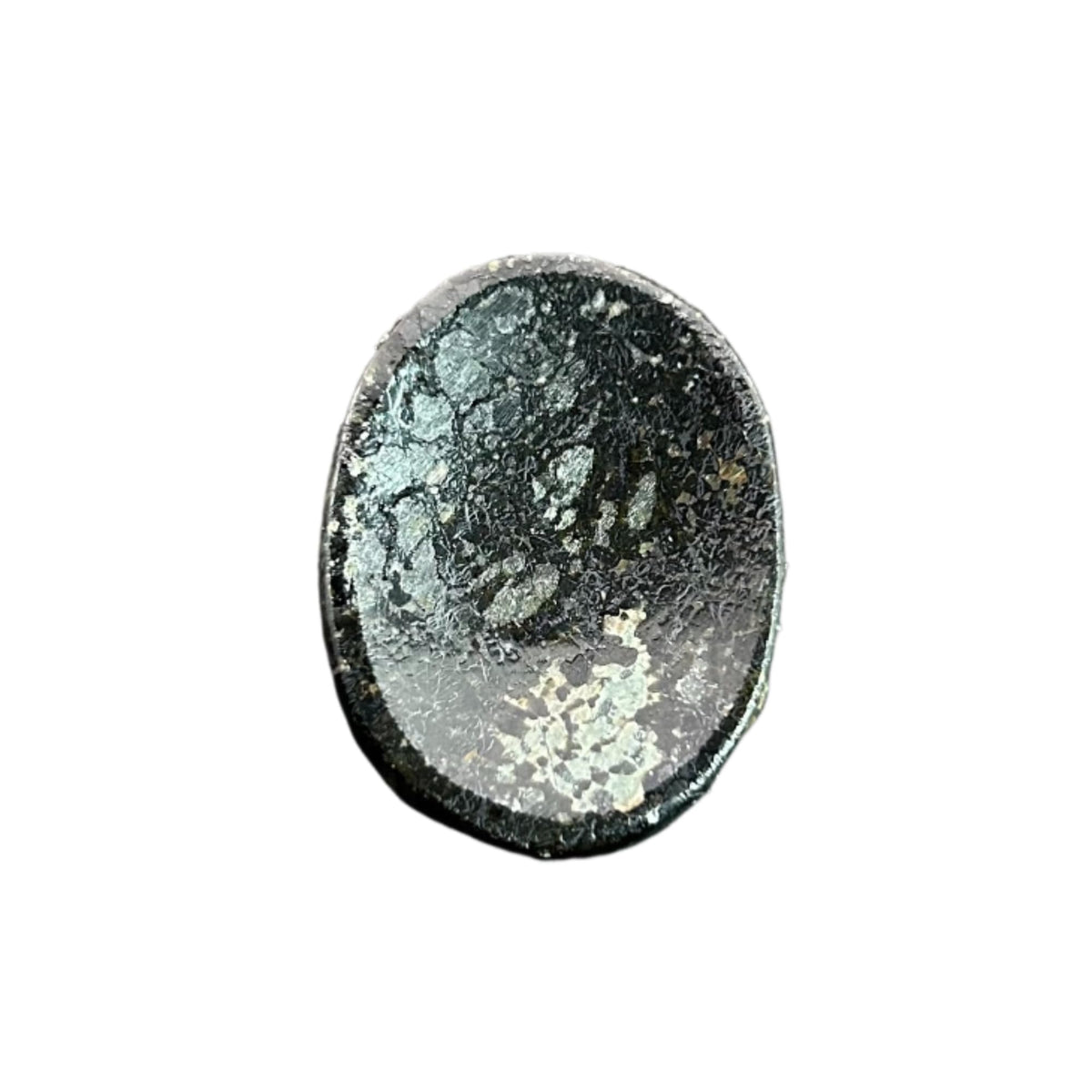 GEMSCITE Nuummite Thumb Worry Stones Metaphysical Gemstone Crystal Healing Reiki Men Women Gift Feng Shui Positive Energy Love Wellness Palm Stones Wicca Powerful