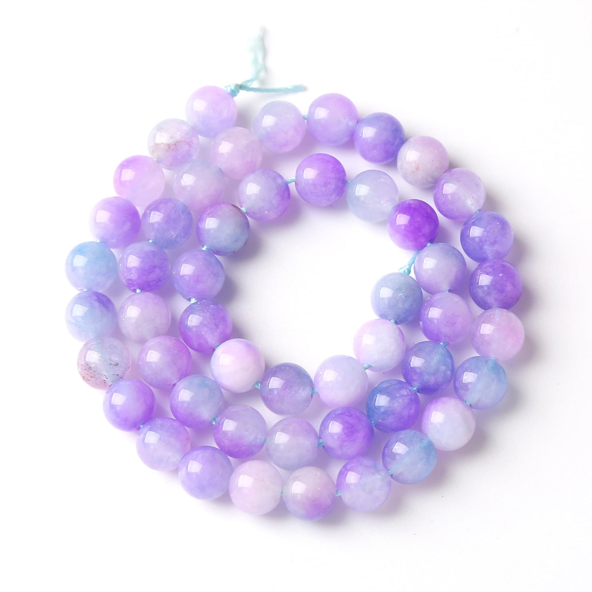 8MM 45PCS Natural Stone Dream Chalcedony Beads for Jewelry Making DIY Bracelet