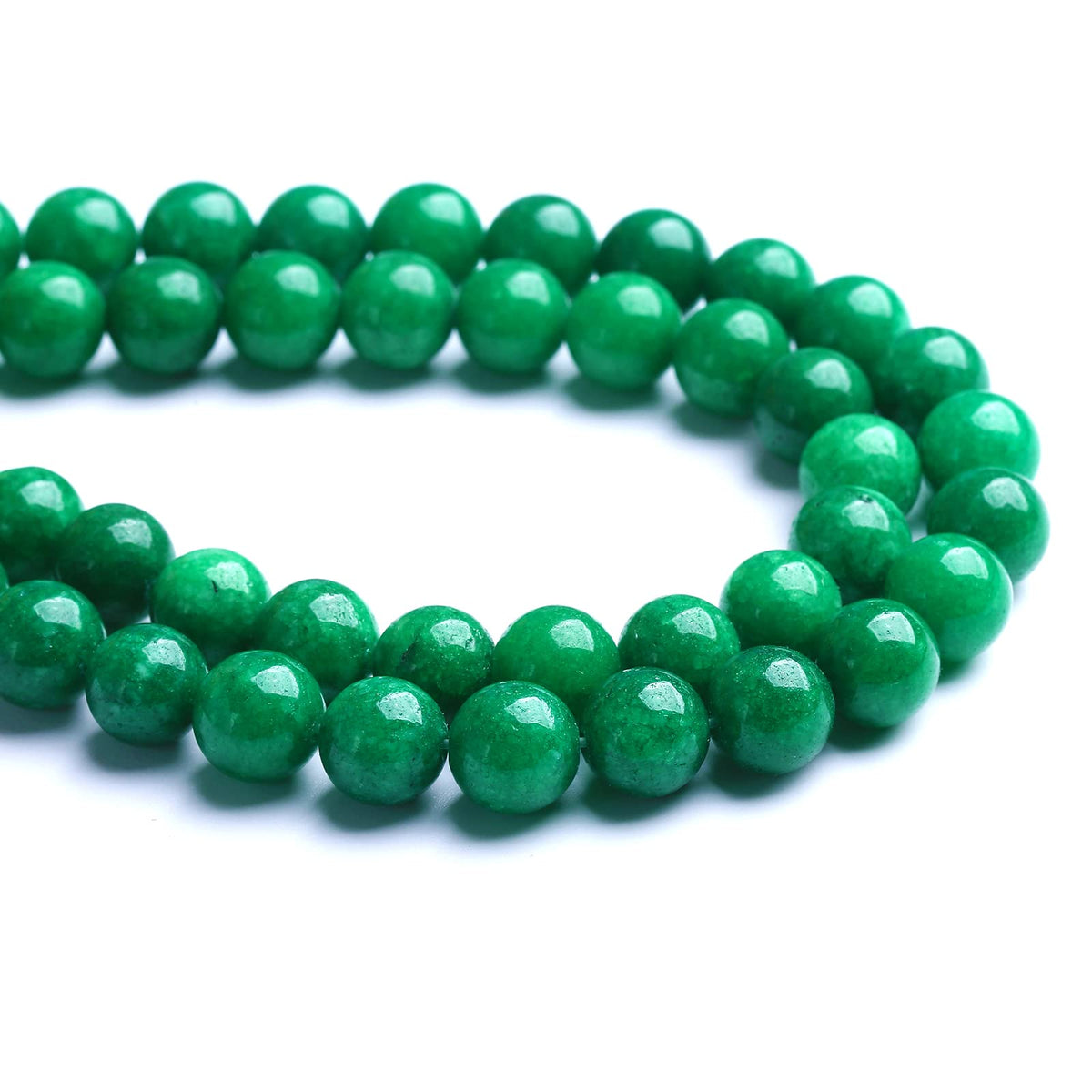 4MM 86PCS Natural Stone Green Cloudy Jade Spacer Loose Beads for Jewelry Making DIY Bracelet Necklace 1 Strand 15’’