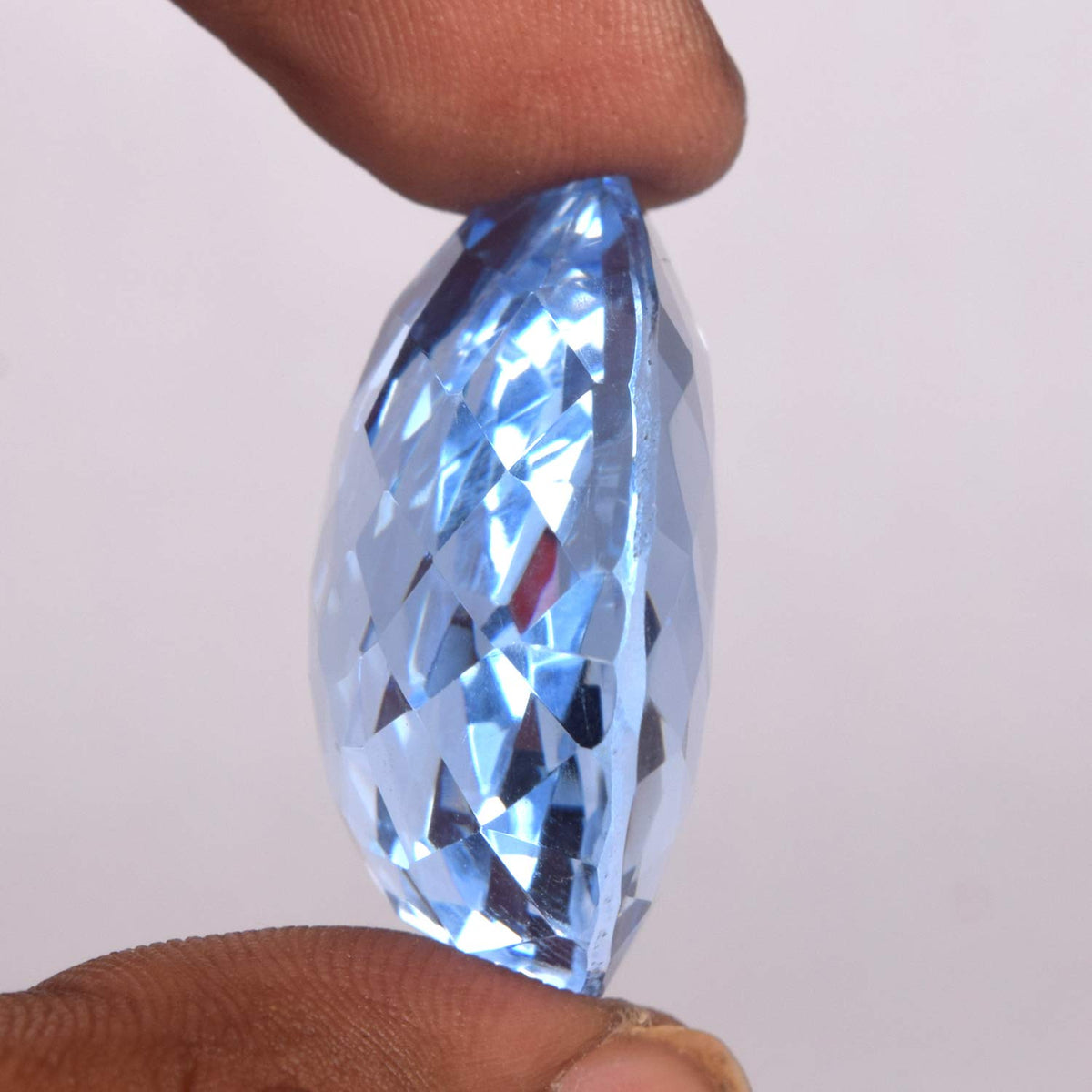GEMHUB Blue Topaz 77.85 Ct Loose Gemstone Beads