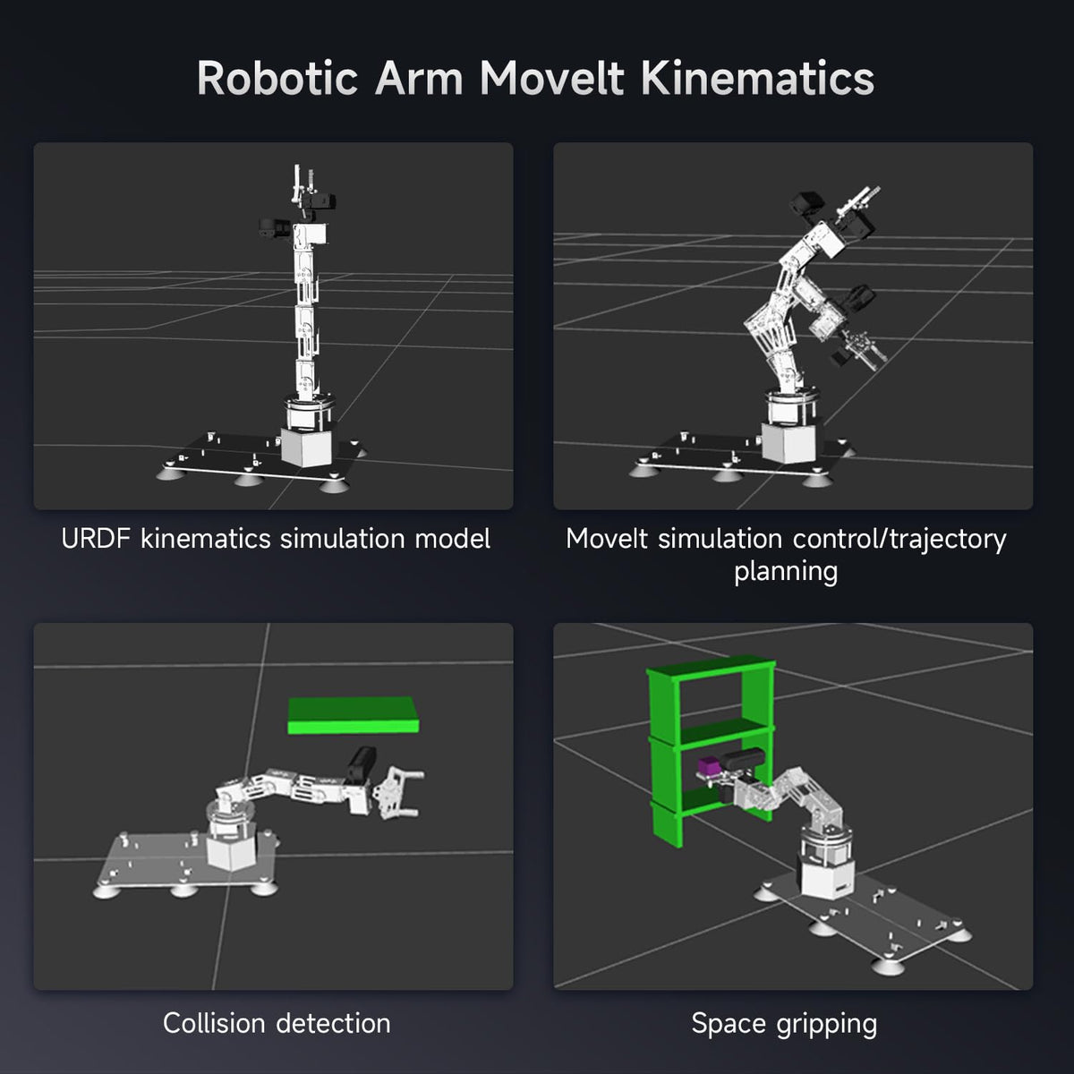 Yahboom 3D Adaptive Robotic Arm Kit Developer for Mechanical Engineers,Supports Large AI Model with Orin Nano Super 4GB