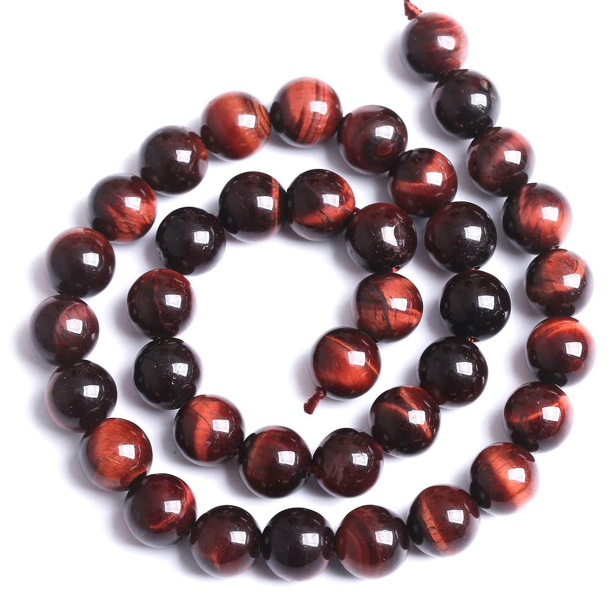 32PCS 12MM AAA Red Tiger Eye Stone Beads Natural Gemstone Bead Crystal Healing Energy Jewelry Making DIY 15 inches