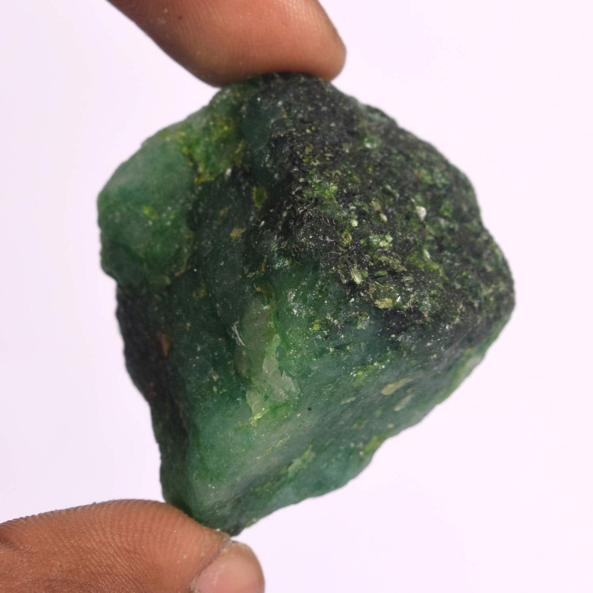GEMHUB Protection Green Emerald Crystals and Healing Stones 218.00 Ct Gemstones for Jewelry Making | Uncut Rough Emerald Gem Stones