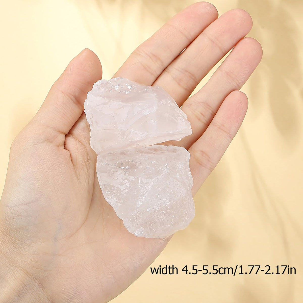 XIANNVXI Clear Quartz 1.8-2.2" Large Raw Crystals and Healing Stones Natural Rough Crystal Rocks for Decor Gifts Tumbling Cabbing Polishing Fountain Rocks 1PCS