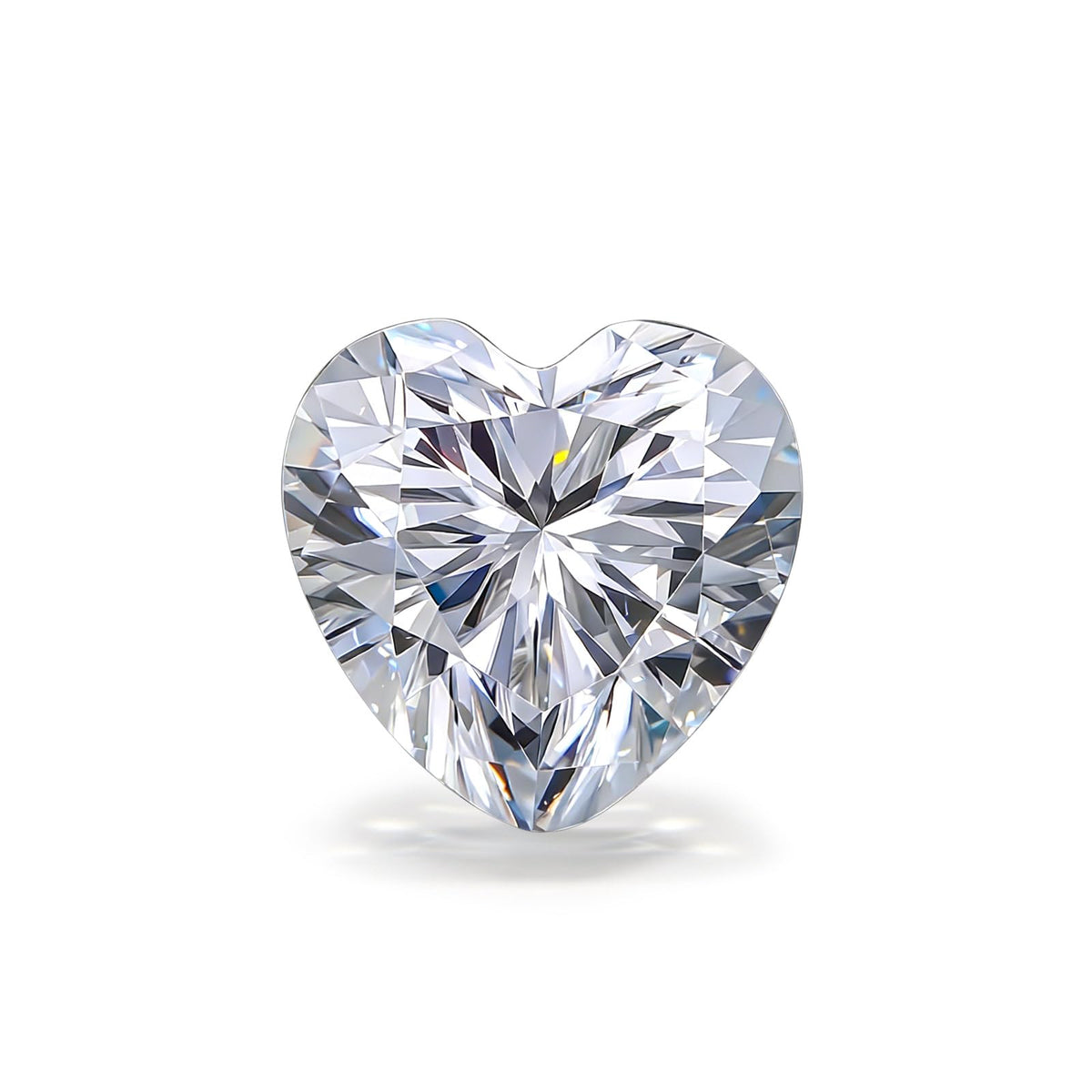 1-5 Carats Moissanite Loose Stone Lab Grown Synthetic Diamond Loose D Color Round/Oval/Heart/Princess/Cushion/Asscher/Pear/Marquise/Radiant/Emerald Cut Moissanite Loose Gem Stones for Ring Pendant Jewelry Making Gift (Heart Cut, 1 Carats)