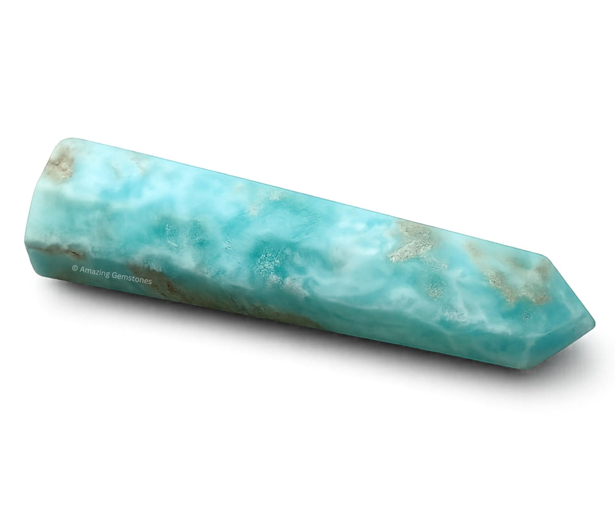 Amazing Gemstone Caribbean Calcite Crystal Towers ~ Natural Healing Crystal Point Obelisk for Reiki Healing and Crystal Grid (3" to 4" INCH)