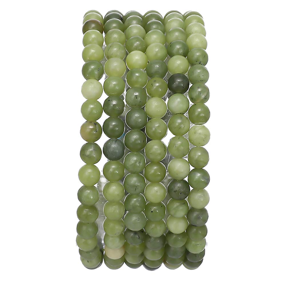 BEADIA Taiwan Green Jade Natural Stone Round Loose Semi Gemstone Beads for Jewelry Making 4MM 38cm/Strand