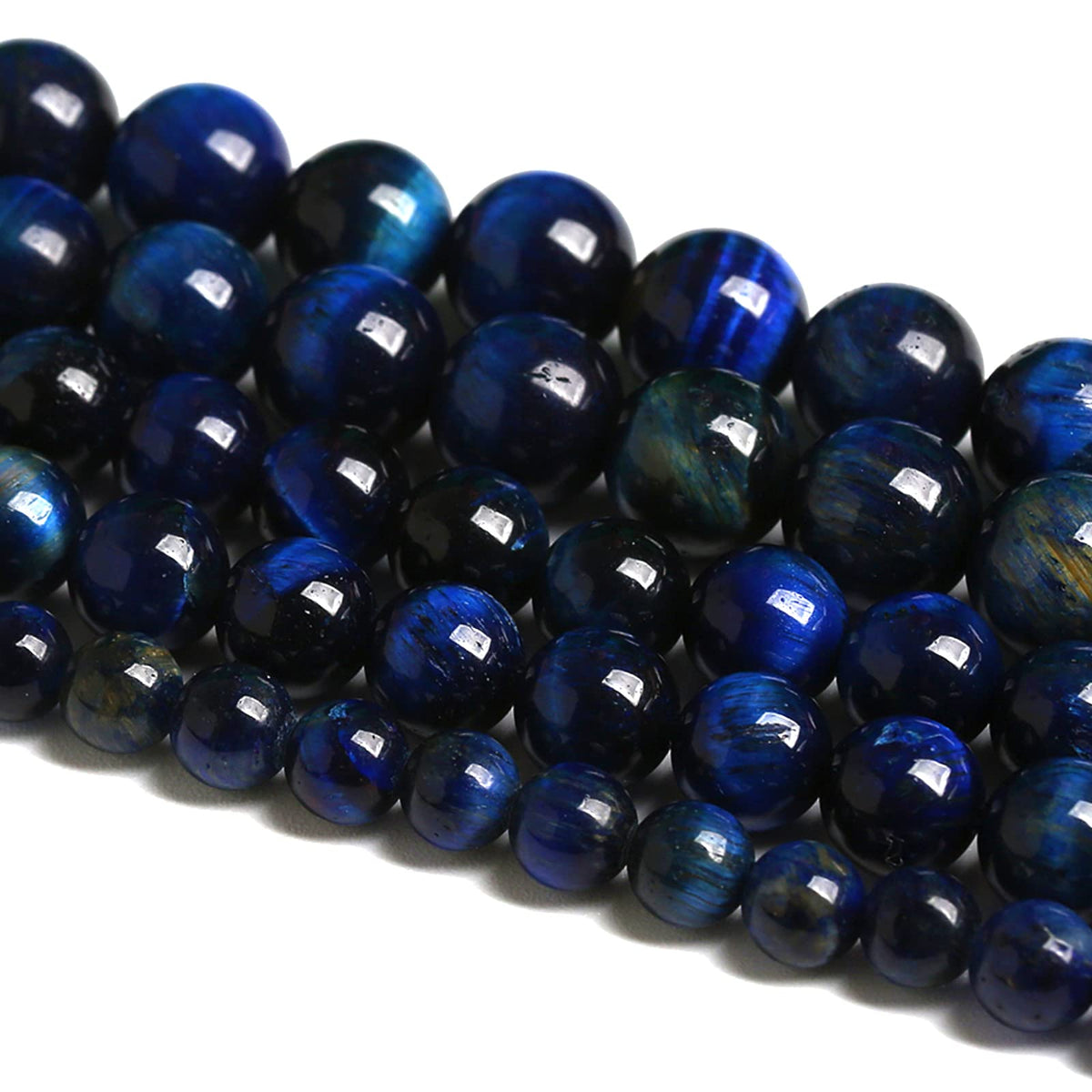 6mm 60pcs Natural Stone Multi Lapis Blue Tiger Eye Stone Beads for Jewelry Making DIY Bracelet