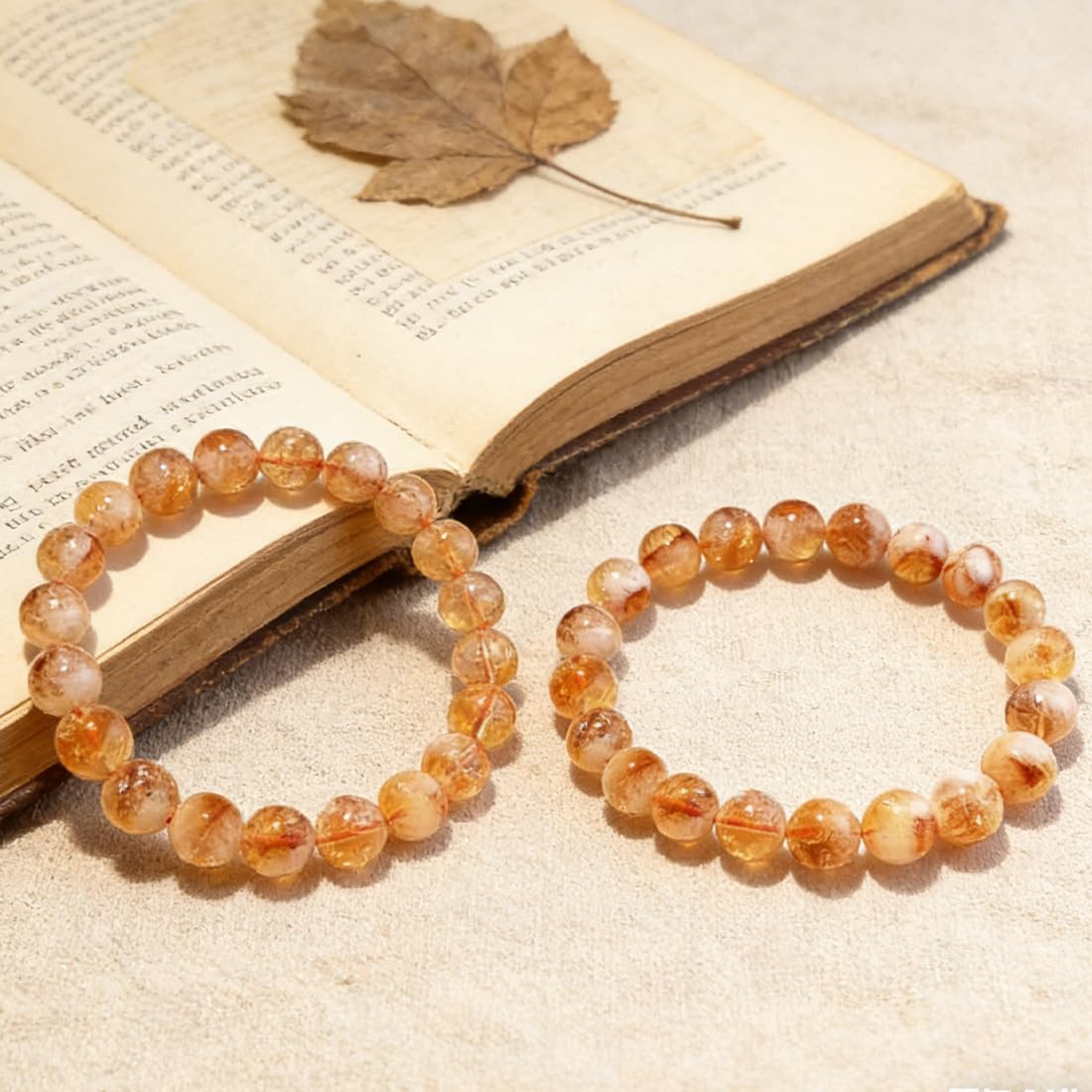 OwizJade Citrine Bracelets for Women Men:8MM & 10MM | Natural Solar Plexus Chakra Crystal and Gemstones for Bringing Wealth Motivation Self-confidence | Spritual Stretch Jewelry for Couple