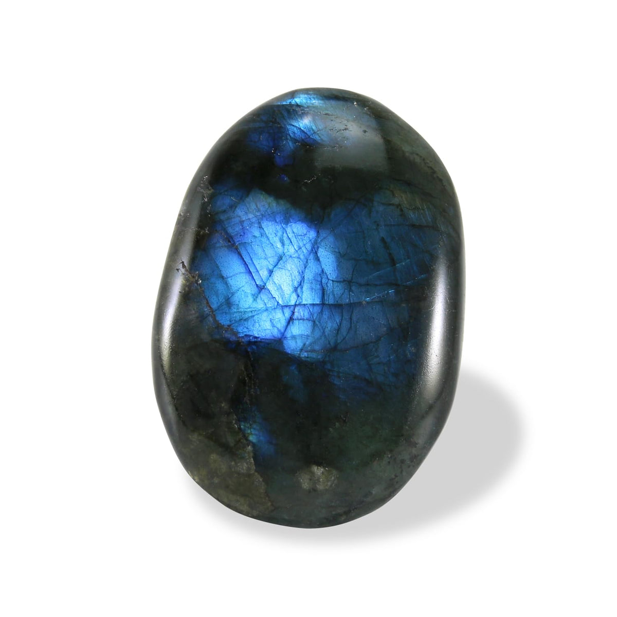 Nvzi Labradorite Crystal Palm Stone, Worry Stones, Crystals and Healing Stones, Polished Rocks, Natural Gemstones, Chakra Stones for Healing Crystals Daily Use