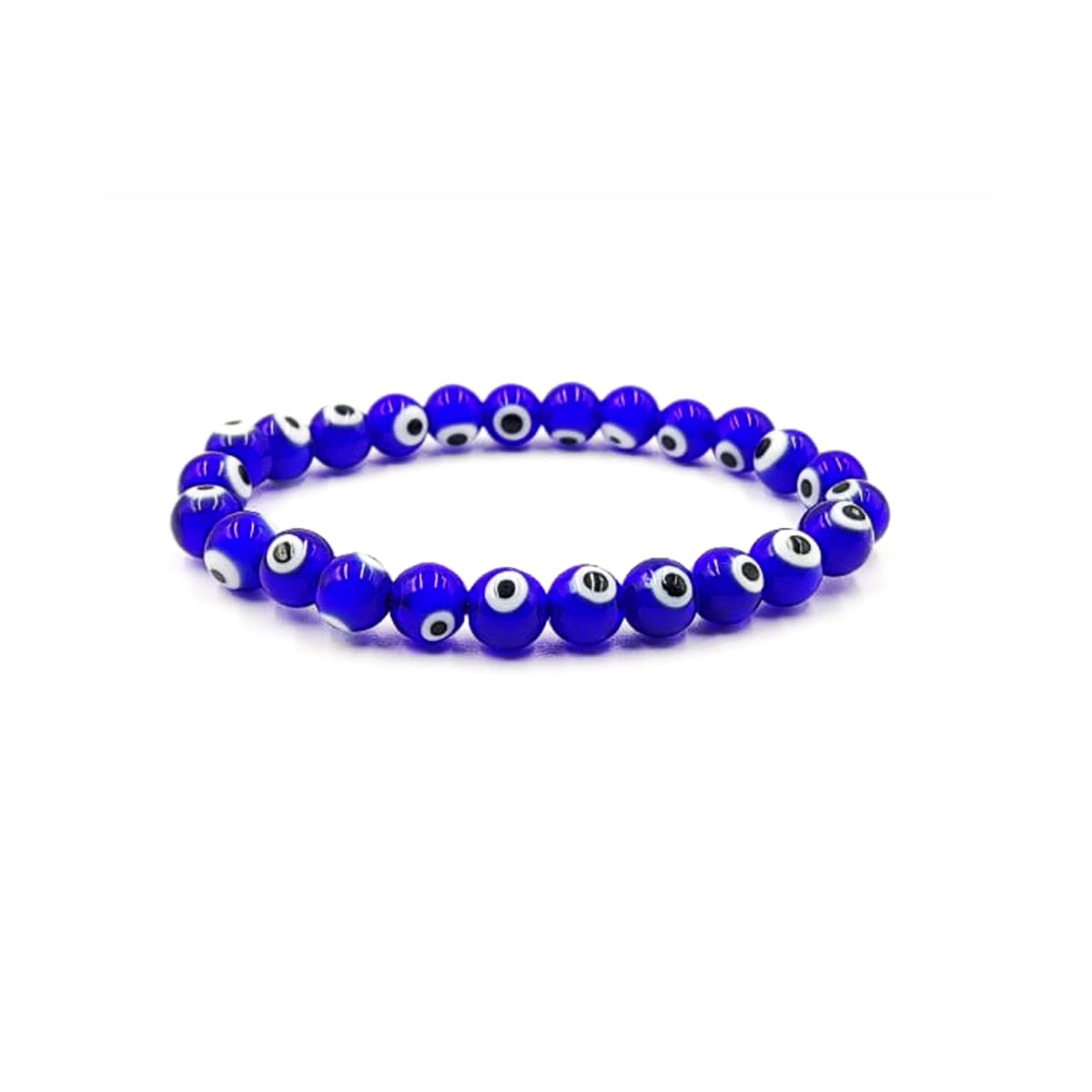 PRECIOUS PEBBLE Evil Eye Beaded Bracelet for Men & Women – Handmade Turkish Blue Eye Bracelets with Natural Stone Beads – Adjustable Size Symbolic Jewelry for Mindful Style, Gifting & Everyday Wear