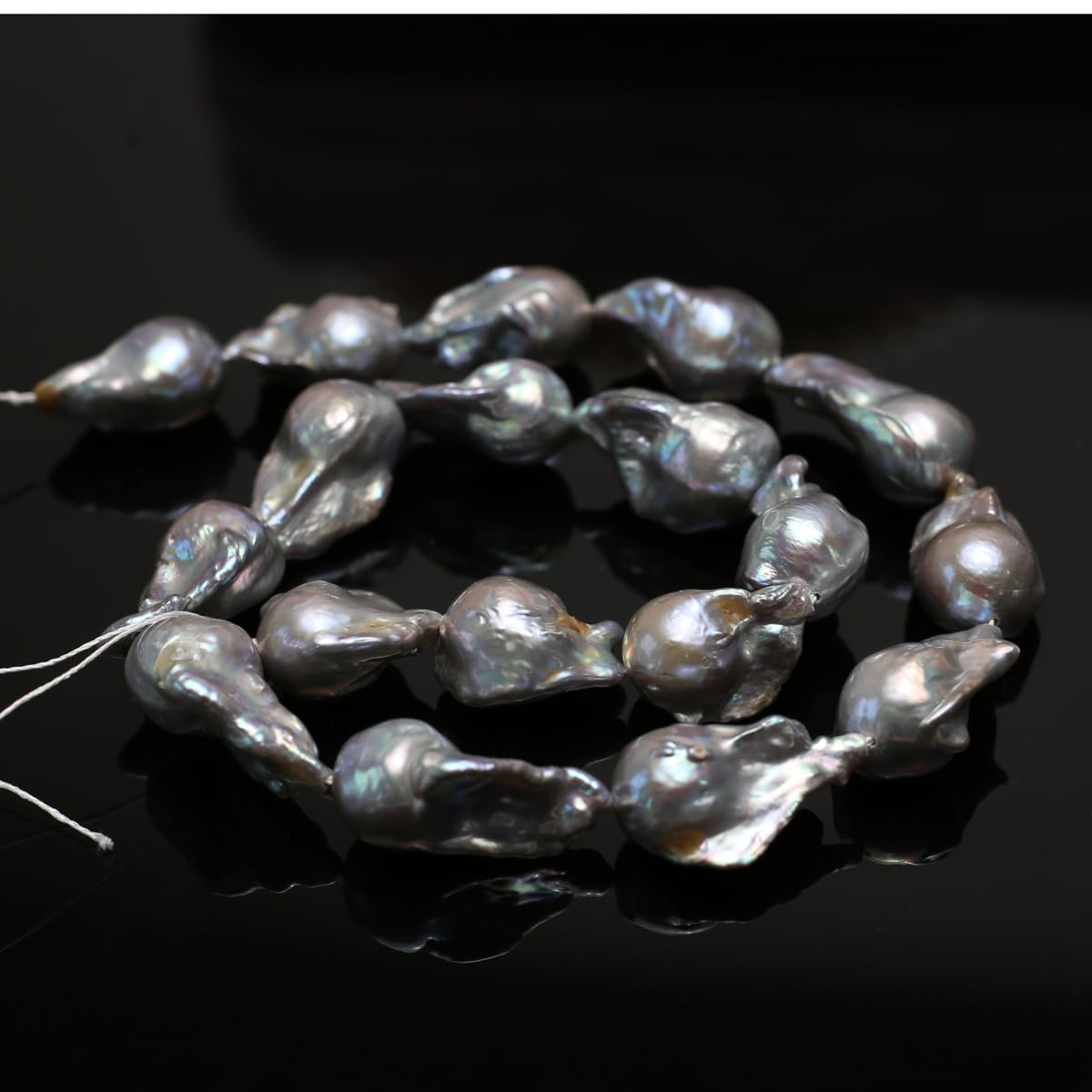 QSLLER Baroque Pearl Beads Irregular Natural Freshwater Cultured Pearl Beads for Jewelry Making Neckalce Craft DIY