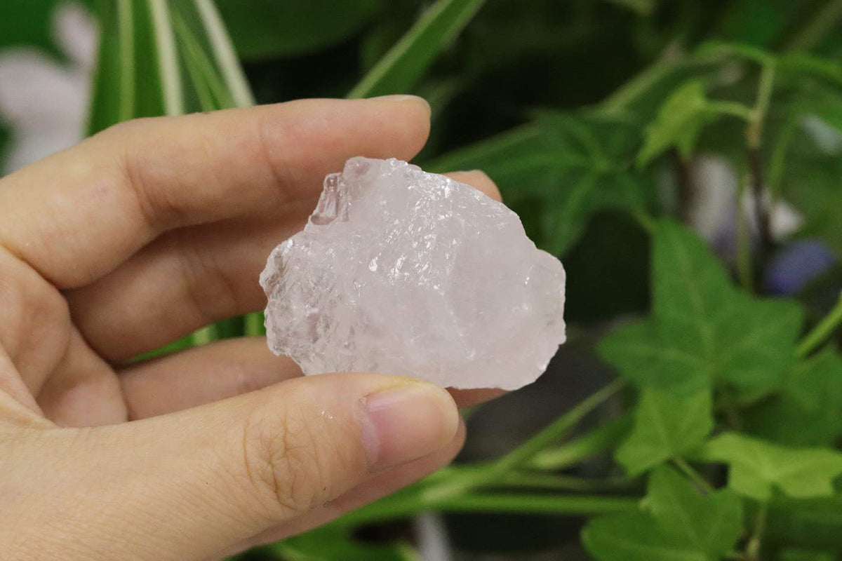 Clear Quartz Bulk Natural Healing Crystals Raw Rough Stones Sets for Cabbing Tumbling Cutting Lapidary Polishing Reiki Crytsal Healing Wire Wrapping Decoration Gemstone 0.45lb