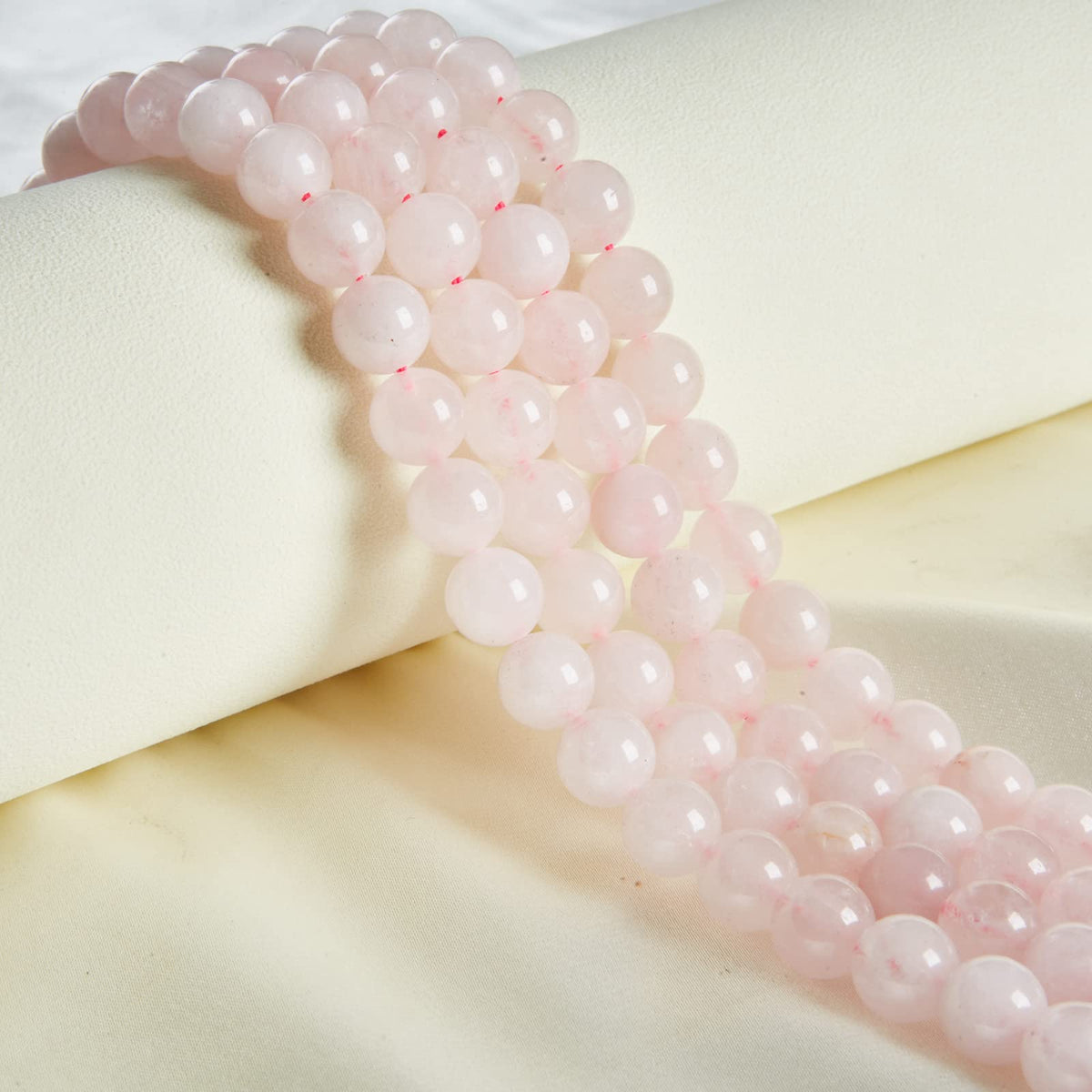 100pcs 8mm Rose Quartz Beads Natural Gemstone Beads Round Loose Beads for Jewelry Making