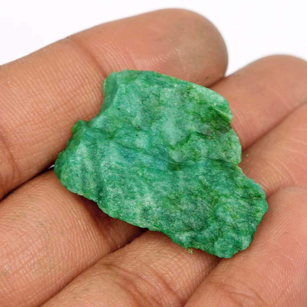 GEMHUB Wire Wrapped Natural Emerald 39.15 Ct Certified Healing Crystal Raw Rough Green Emerald Stone