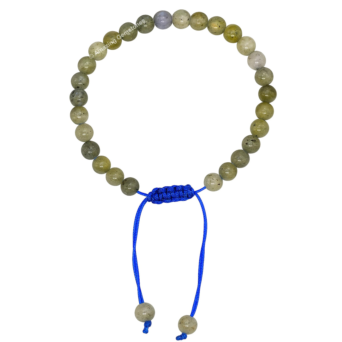 Amazing Gemstone Labradorite Bracelet, Gifts For Men & Women - Protection Healing Crystal Bracelet - 6mm Gemstone Beaded Adjustable Bracelet, Pulseras Para Hombres Mujer Stocking Stuffers