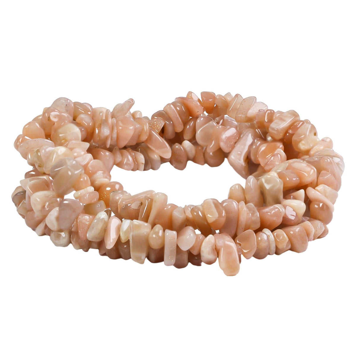 31 inches Chip Stone Loose Gemstones Beads Drilled Strand for Jewelry Making (Sunstone)